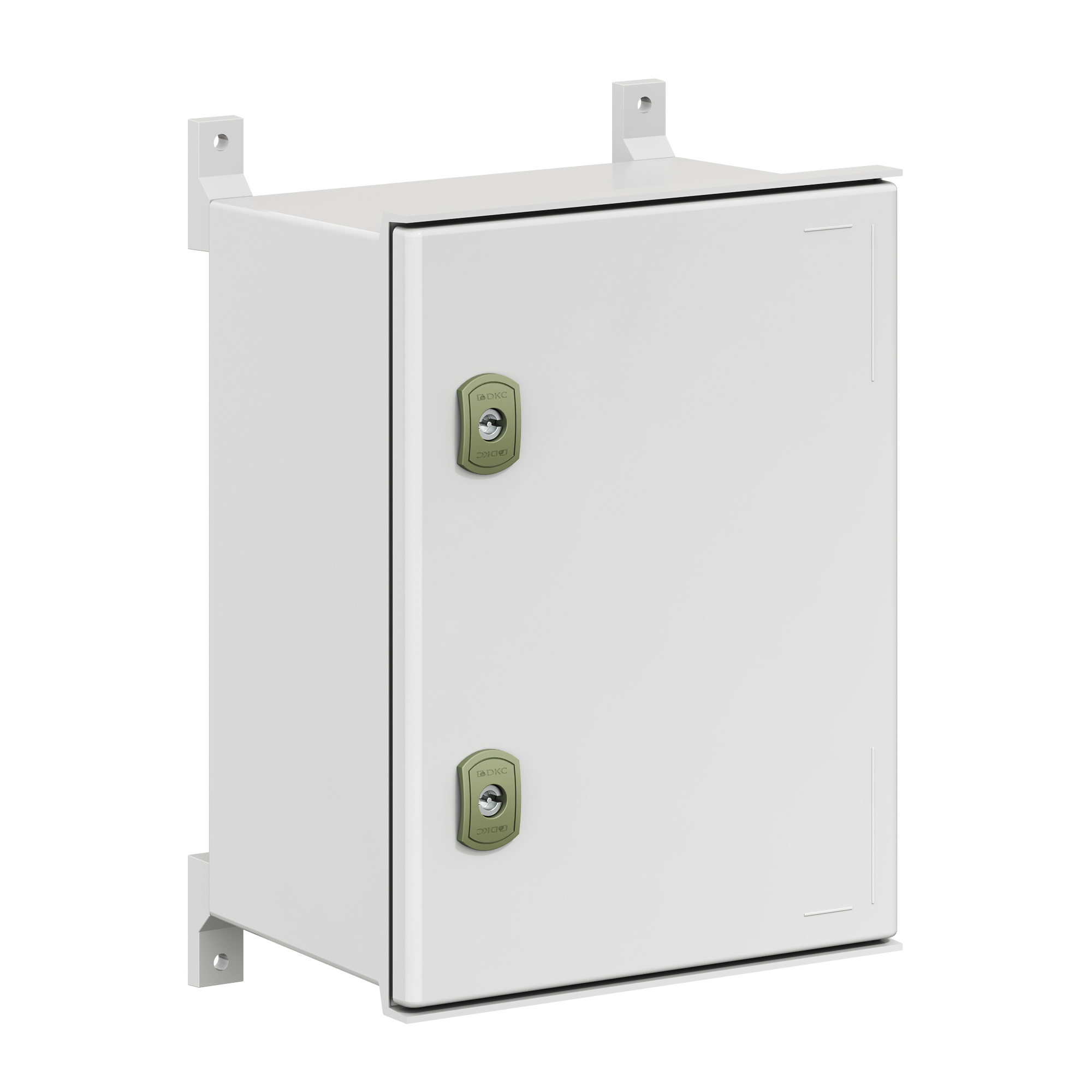 Корпуса RAM box GRP (из полиэстера, усиленного стекловолокном) Цельный навесной шкаф из фибергласа без МП со сплошной дверью400х300х200 (ВхШхГ) мм DKC|ДКС