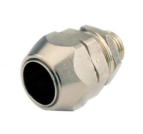 Double locking connectors for braided smooth metal conduit - box DN 50 mm, IP66, М50х1,5