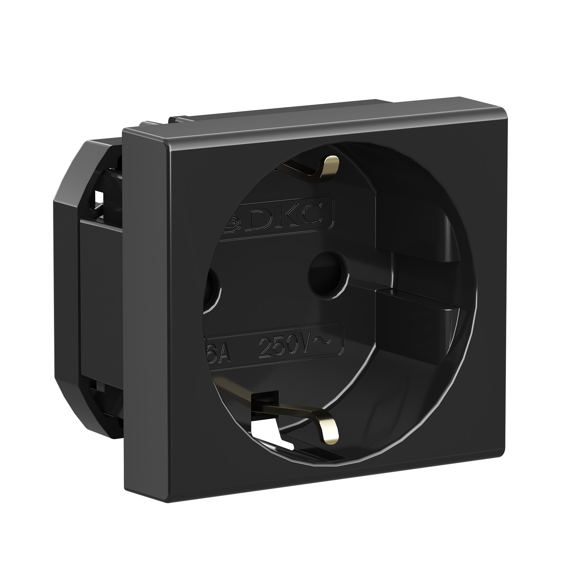 Розетка силовая, ЭУИ Вива (Viva), 2 мод., цвет че