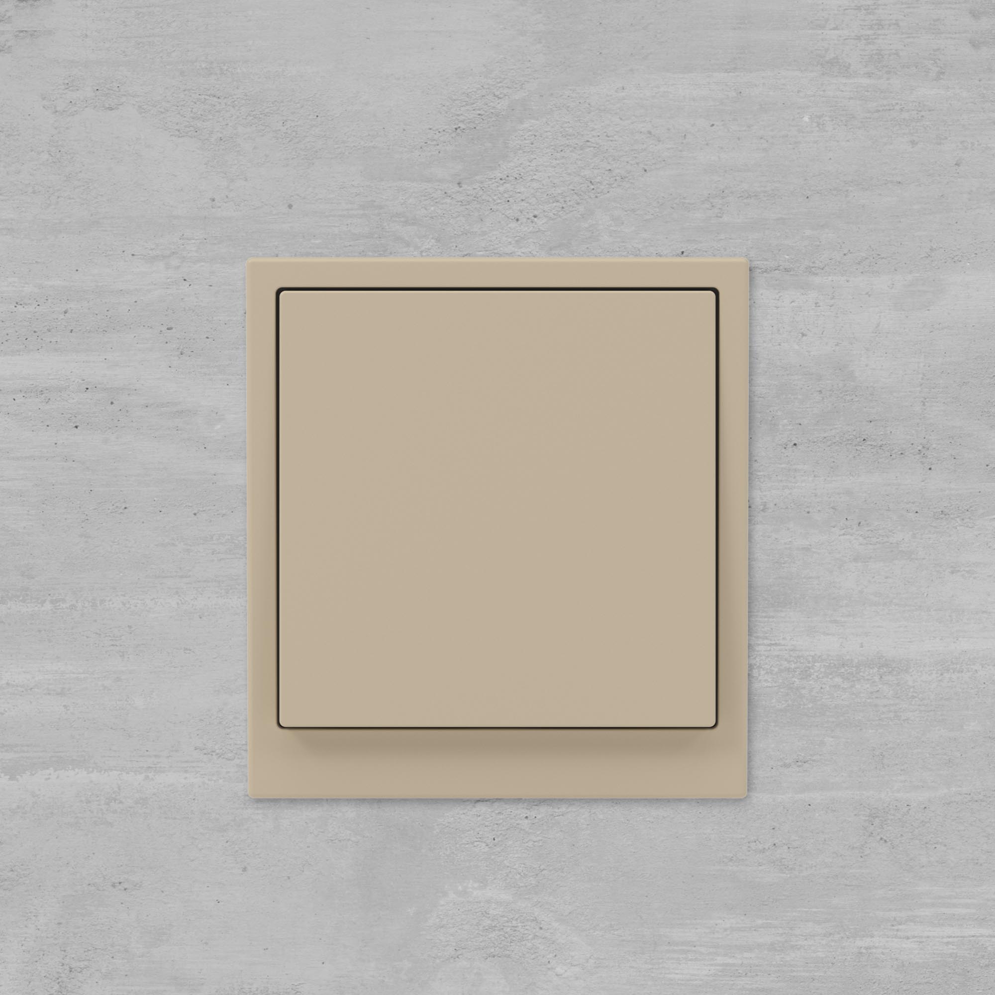 Переключатель одноклавишный, KANT, ванильный марципан