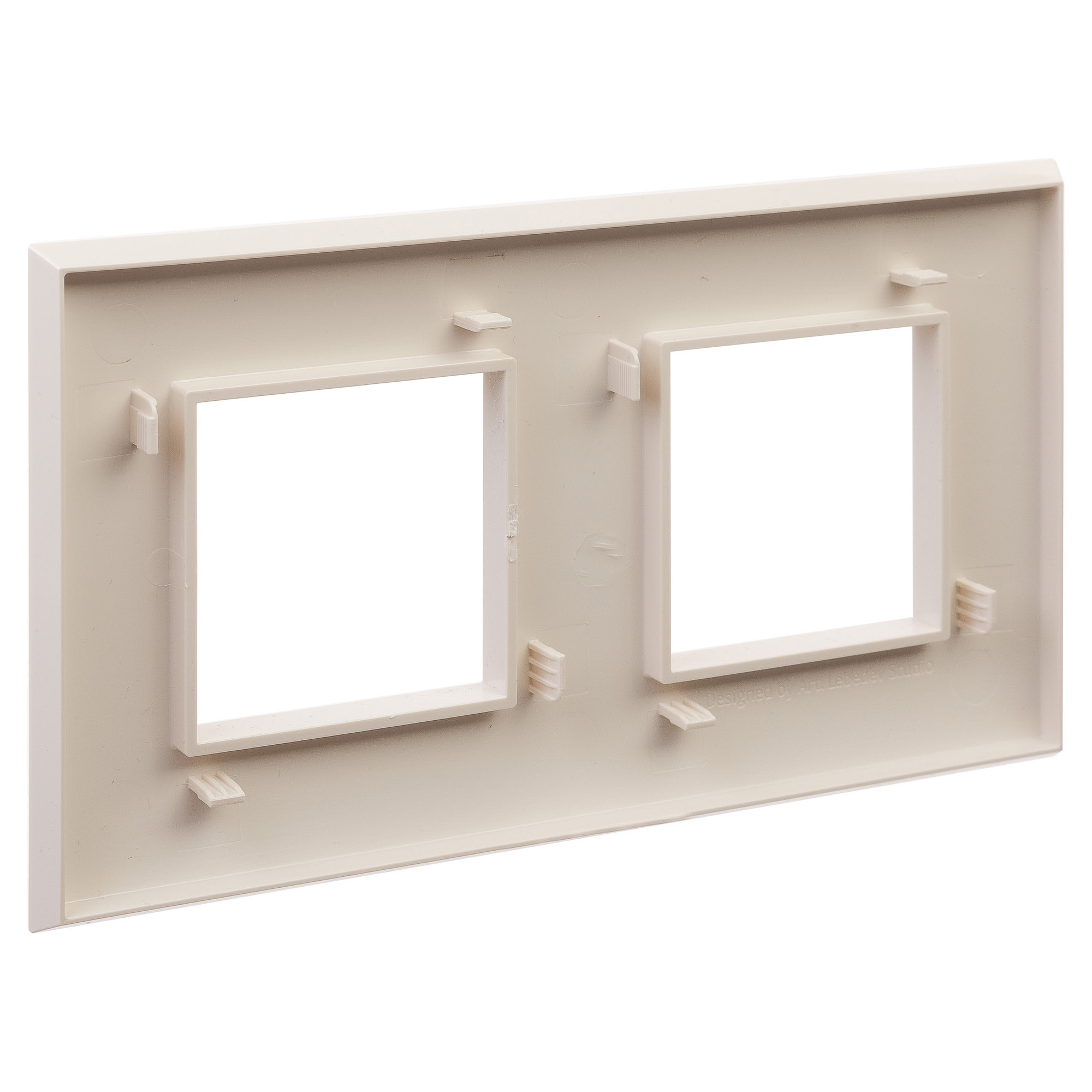 Рамка 2 поста (4 мод.), Avanti, ванильная дымка