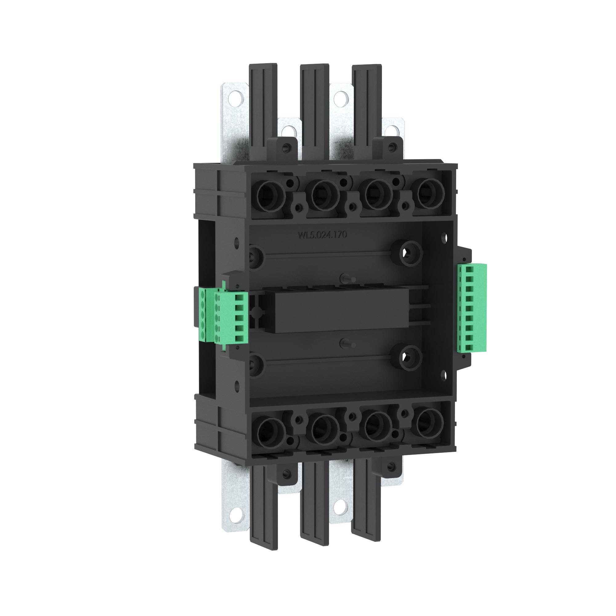 Аксессуары для выключателей в литом корпусе YON PRO MNX   Втычное основание фронт. подкл. для MNX125/160 4P DKC|ДКС