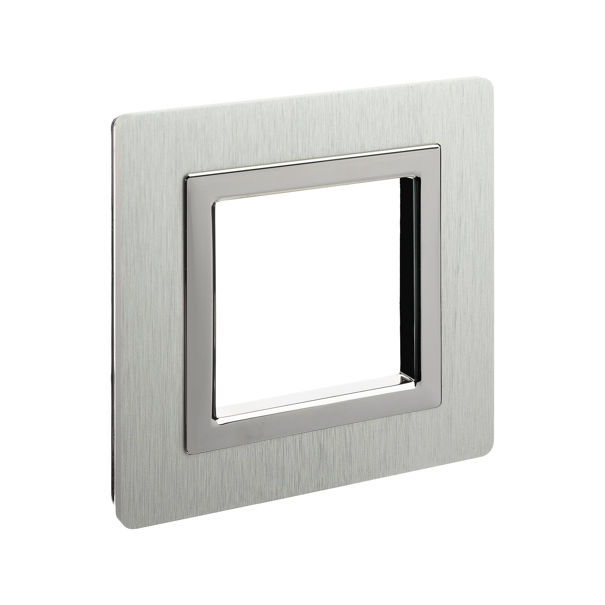 Рамка из алюминия 1 пост (2 мод.), Avanti, серая