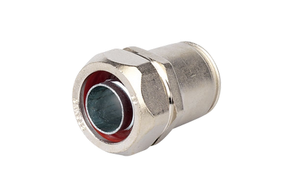 Coupling metal flex.tube- rigid metal tube, stainless steel AISI 316L