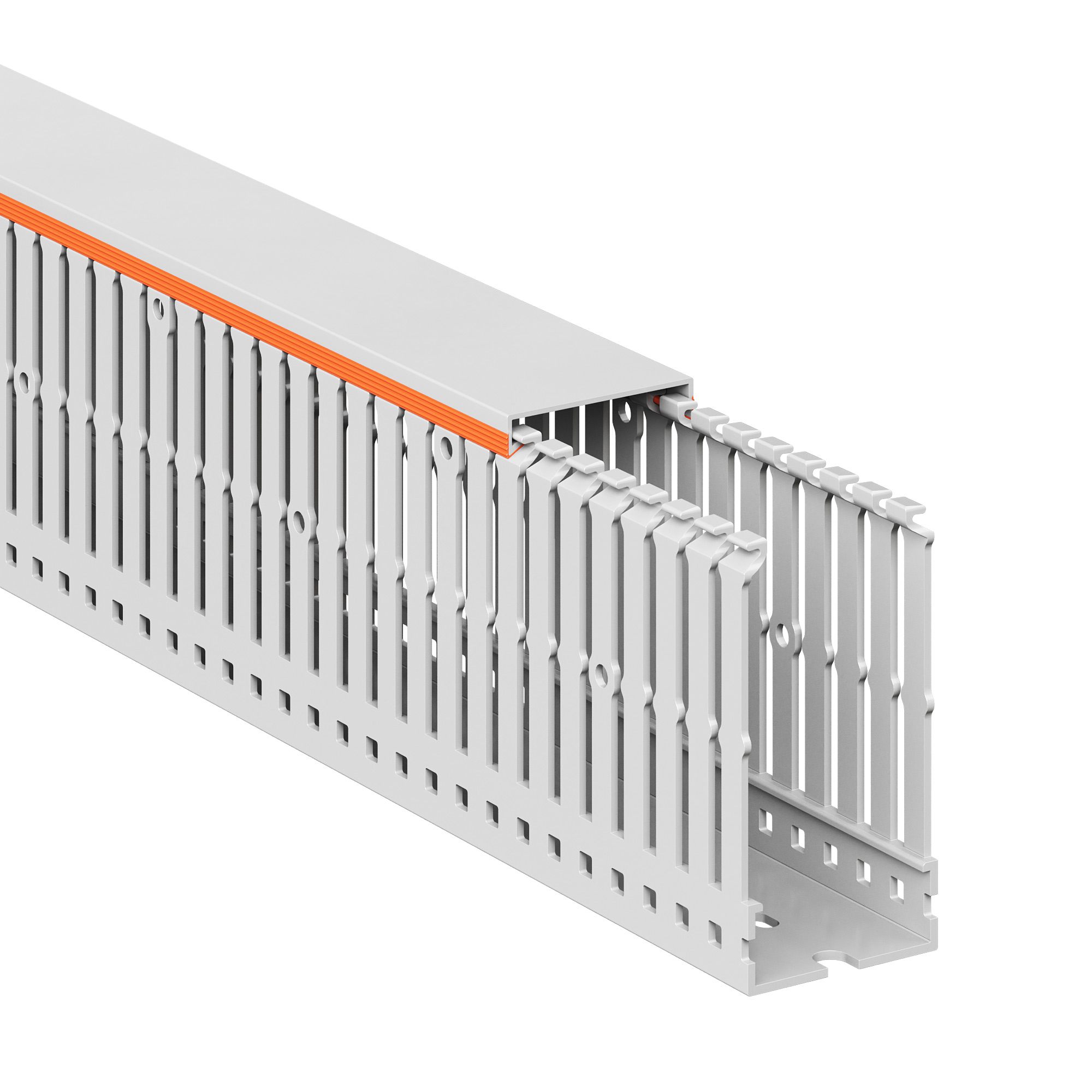 Короб перфорированный RLHF6 40x80, без галогенов, светло-серый
