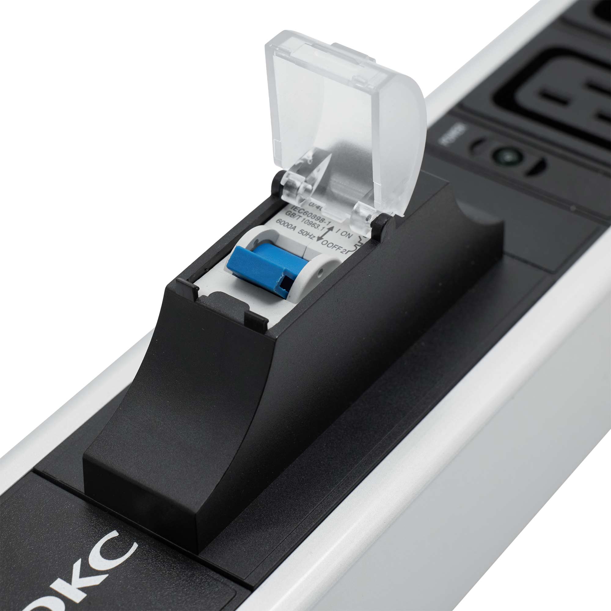 Блок распределения питания (PDU) 0U 16A с индикацией и автоматом, 1P Вых:12 C19, Вх:С20