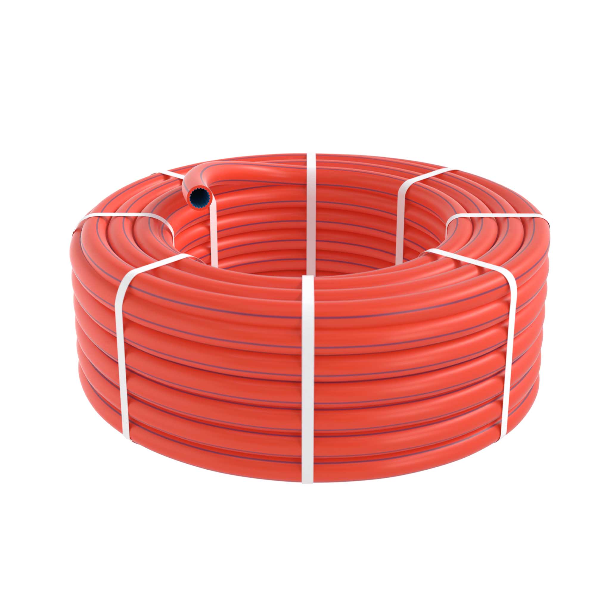 Защитная труба ЗПТ для прокладки ВОЛС с рифленым внутренним слоем и твердой смазкой д.40 мм, толщ. стенки 2,5 мм, 500м/уп.