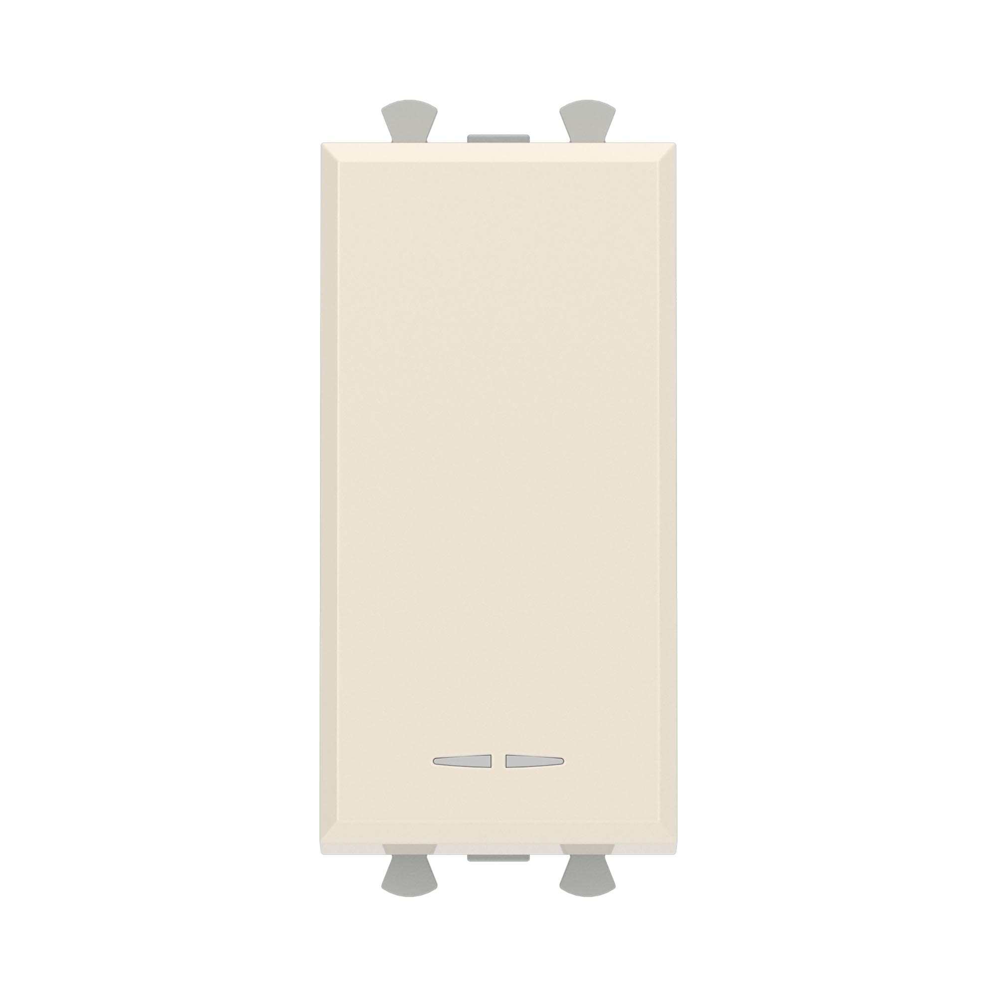 Переключатель модульный, Avanti, ванильная дымка, 1 модуль