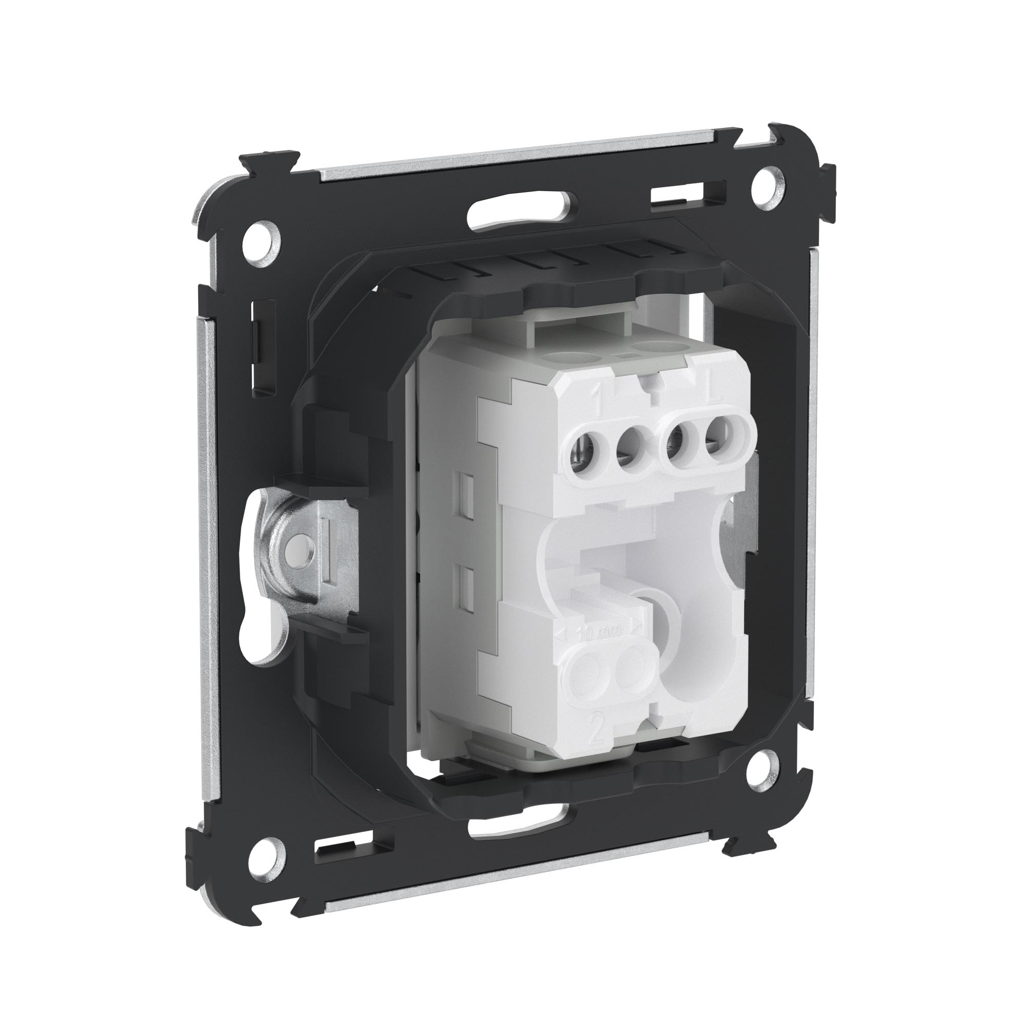 Кнопка одноклавишная в стену, Avanti, белое облако