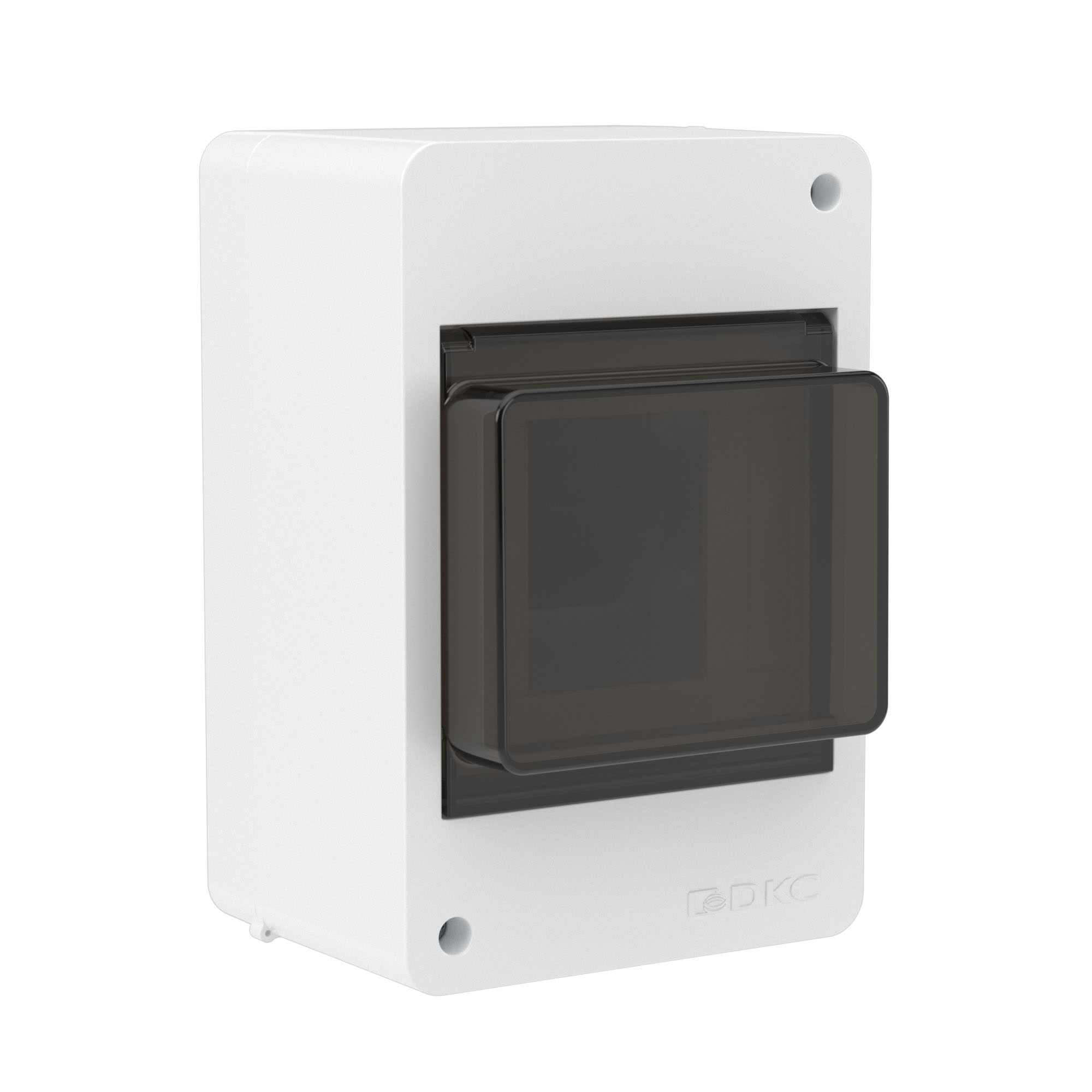 Щиток 4 мод настенный Фрейм (FRAME), белый, с тонированной дверцей