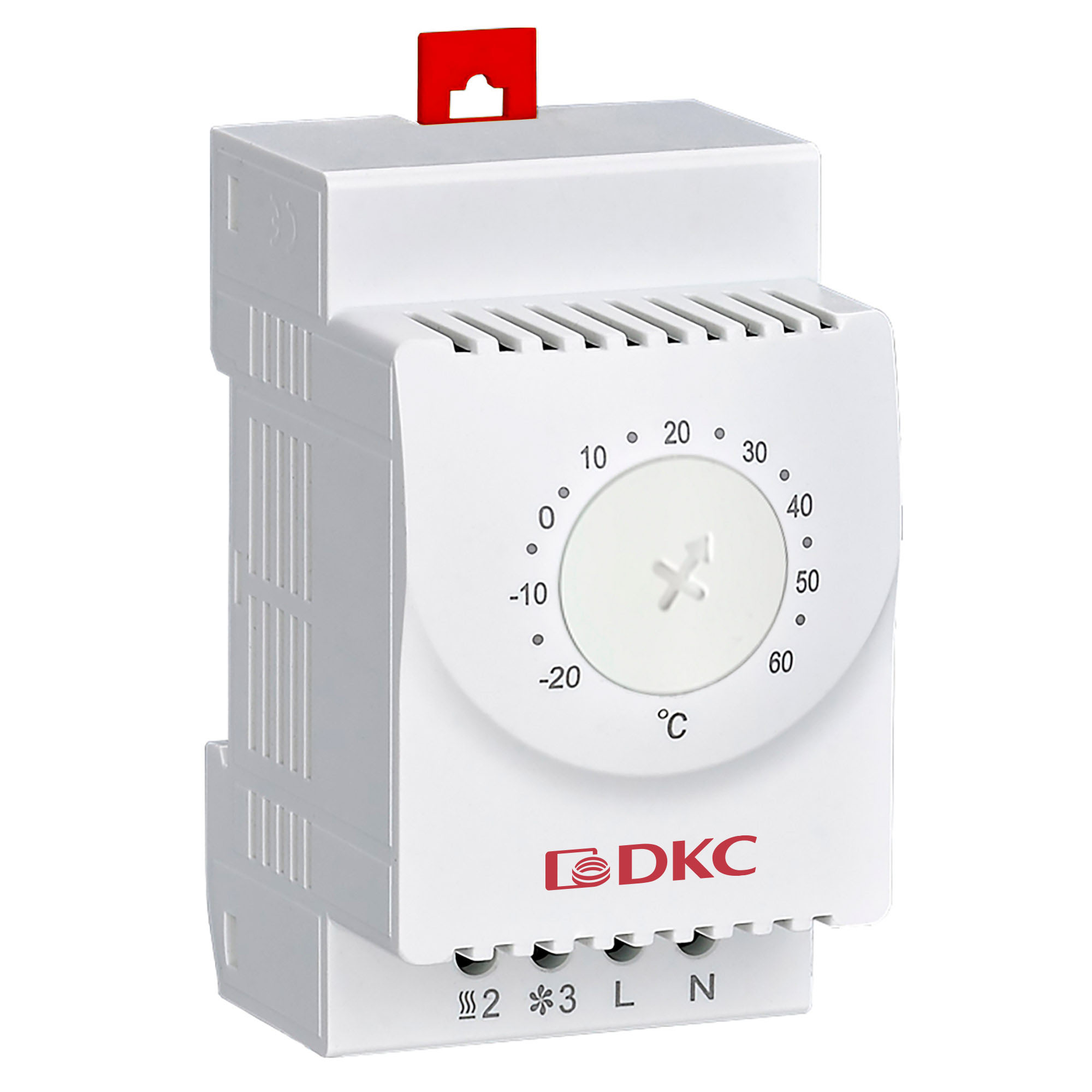 Термостат электронный с регулируемым диапазоном температуры -20…+60°C, переключающий контакт