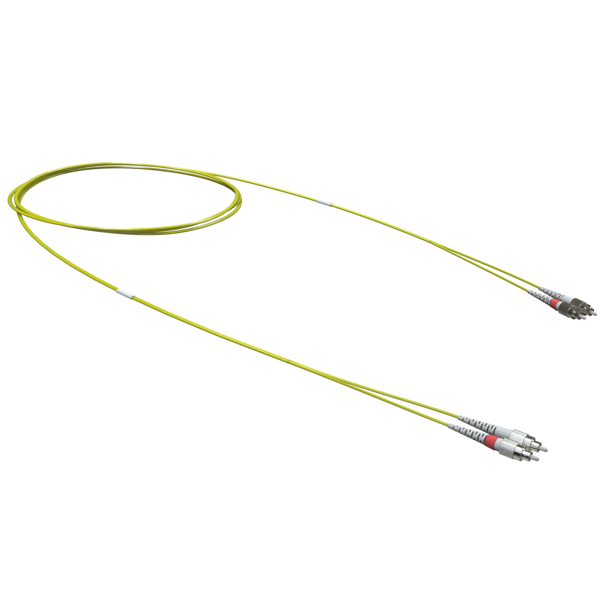 Оптический коммутационный шнур двухволоконный (Duplex) FC-UPC/FC-UPC, 9/125 OS2, 7 м