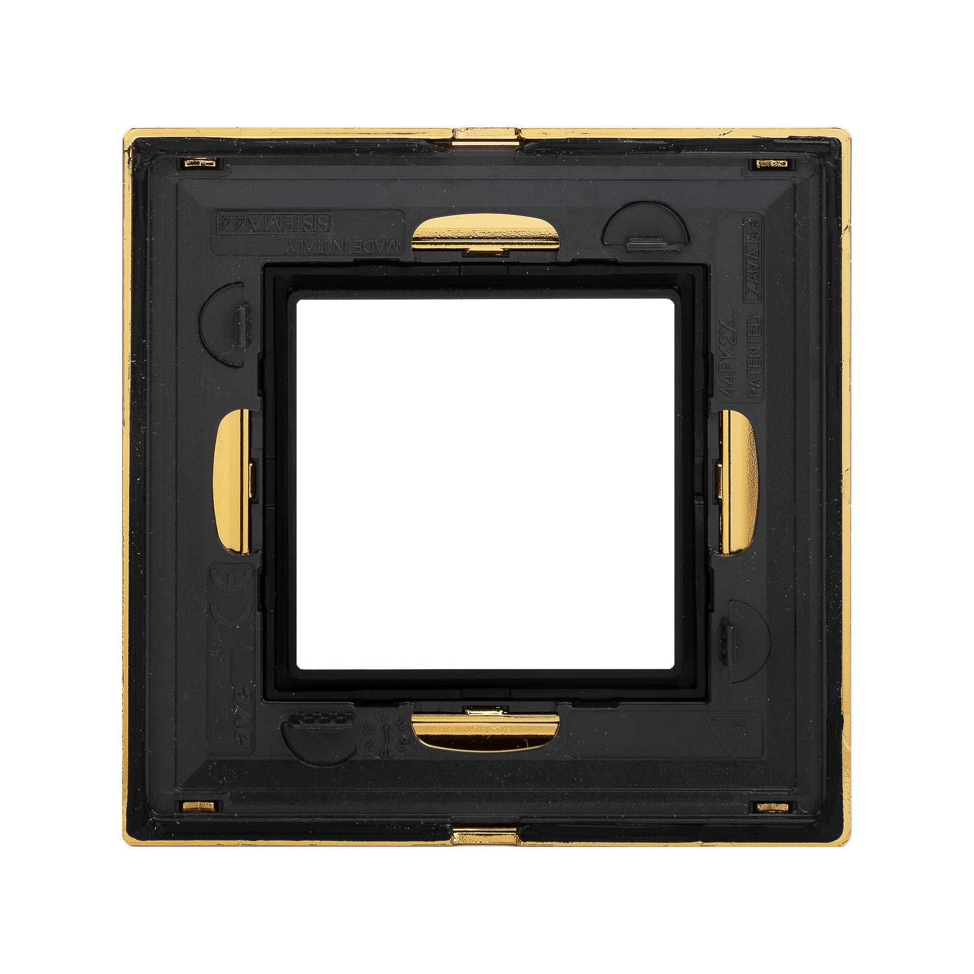 Рамка из металла 1 пост (2 мод.), Avanti, золотая