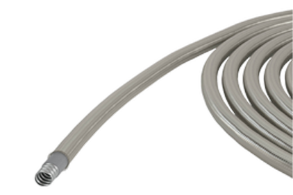 Flexible metal conduit in smooth EVA coating mm with stainlesssteel banding