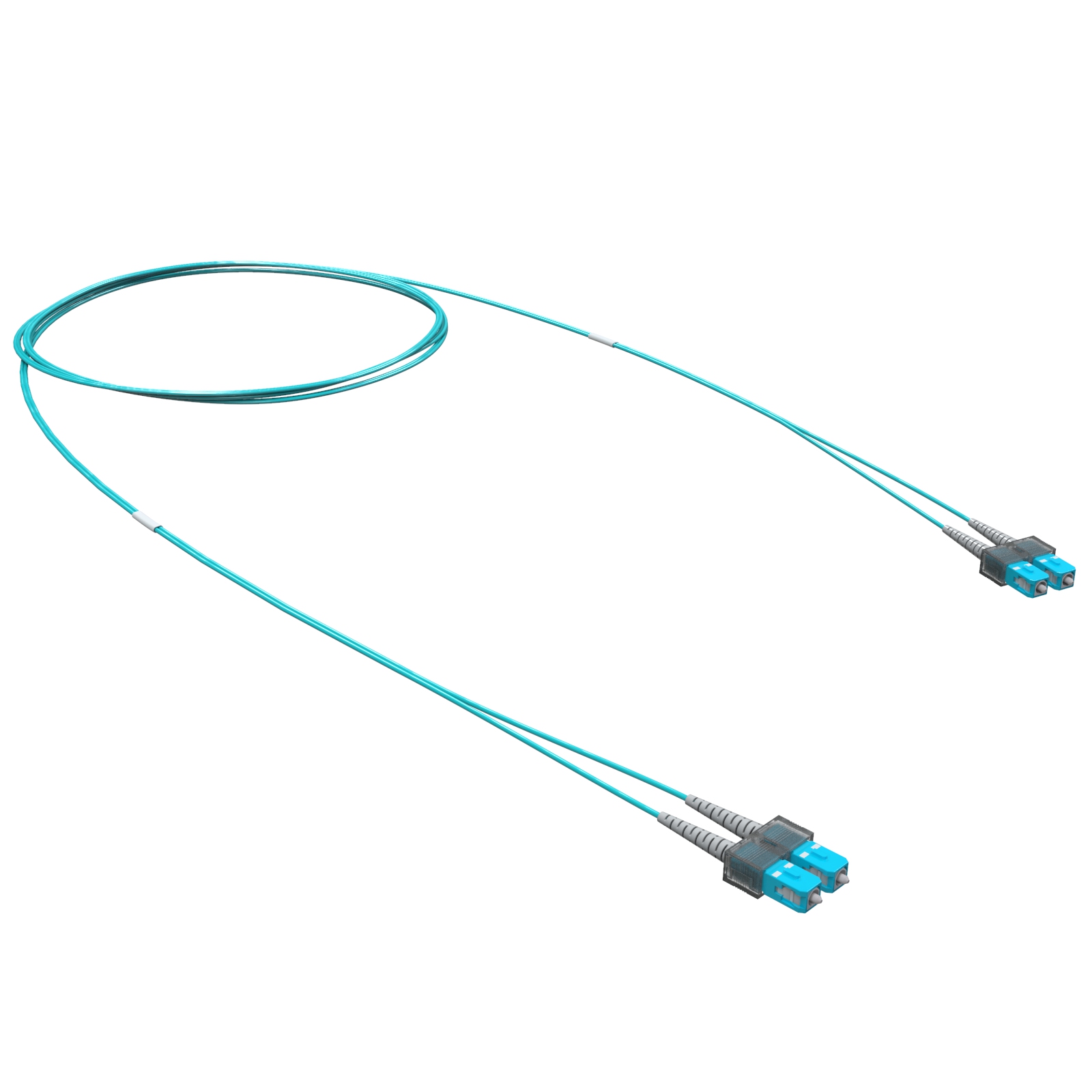 Коммутационные дуплексные шнуры с волокнами ОМ3 Оптический коммутационный шнур Duplеx SC/UPC-SC/UPC, 50/125 (OM3), 25 м DKC|ДКС