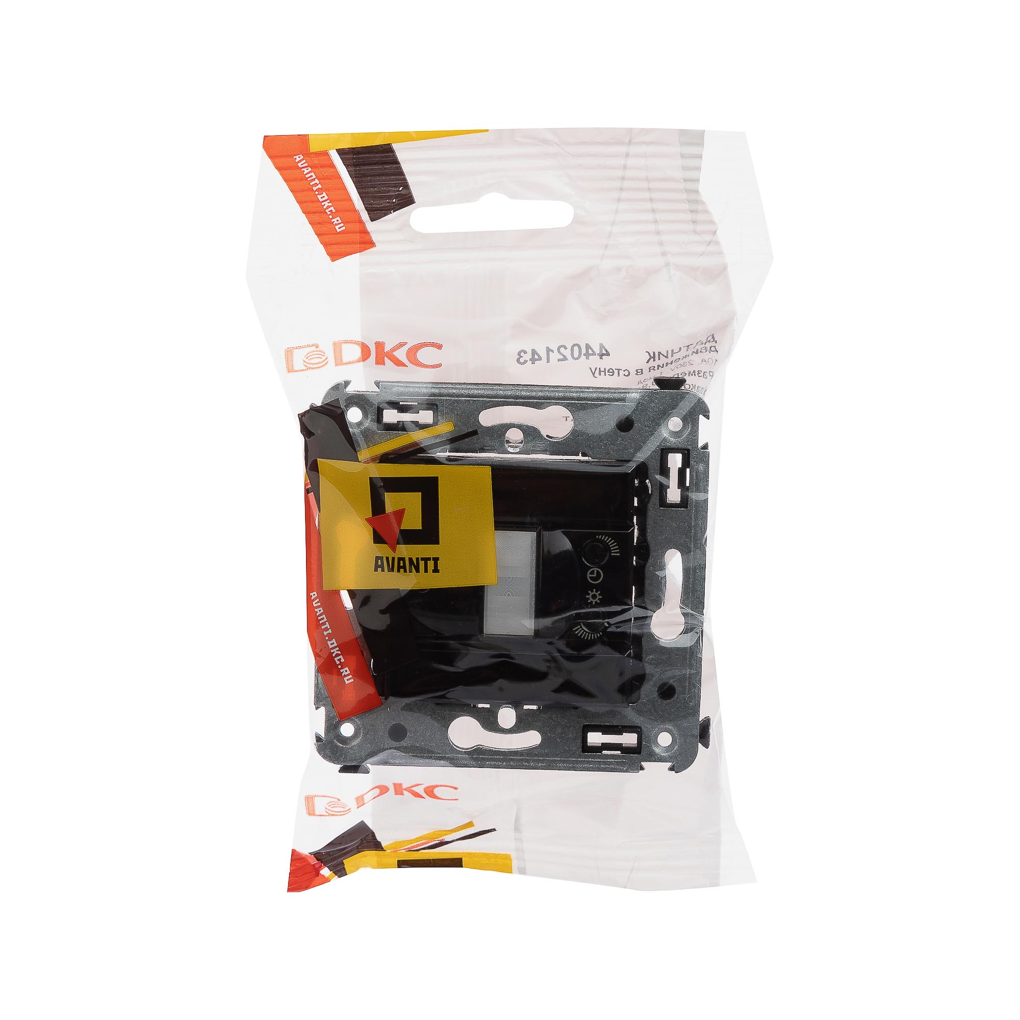 Датчик движения в стену, Avanti, черный квадрат