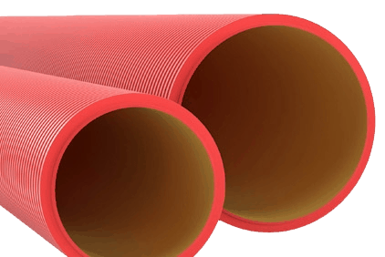 Double-walled rigid electrical pipes (5.7 meters)