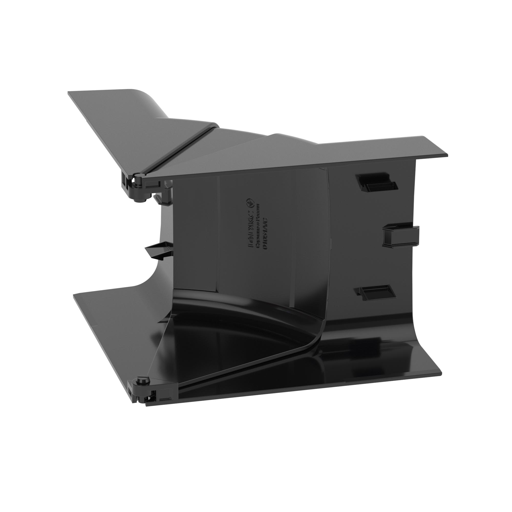 Угол внутренний 90х50 мм, изменяемый черный