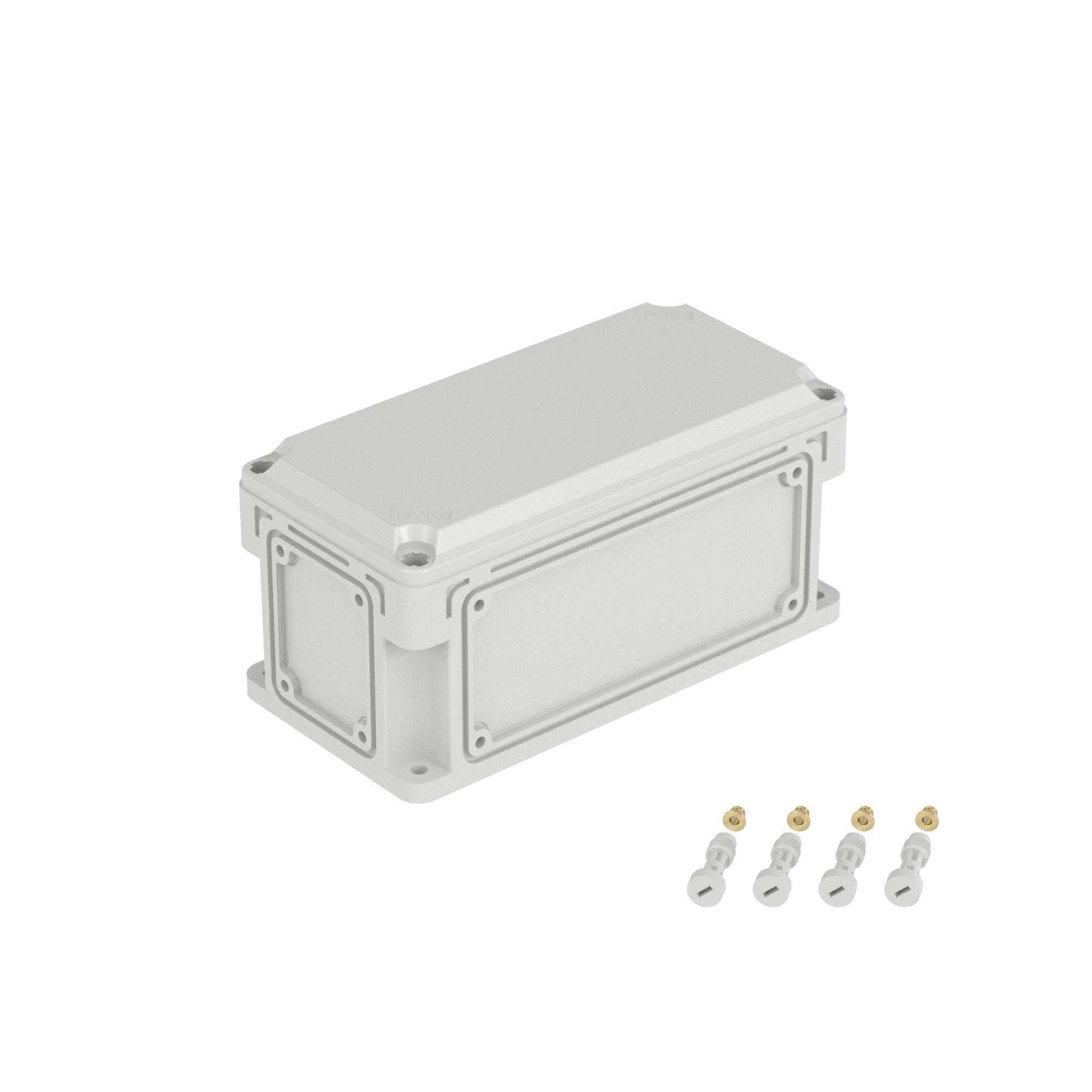Корпус RAM box без МП 300х150х146 мм, с фланцами, непрозрачная крышка высотой 21 мм, IP66/IP67 Корпуса RAM box с выбивными фланцами и непрозрачной крышкой Корпус RAM box без МП 300х150х146 мм, с фланцами, непрозрачная крышка высотой 21 мм, IP66/IP67 DKC|ДКС