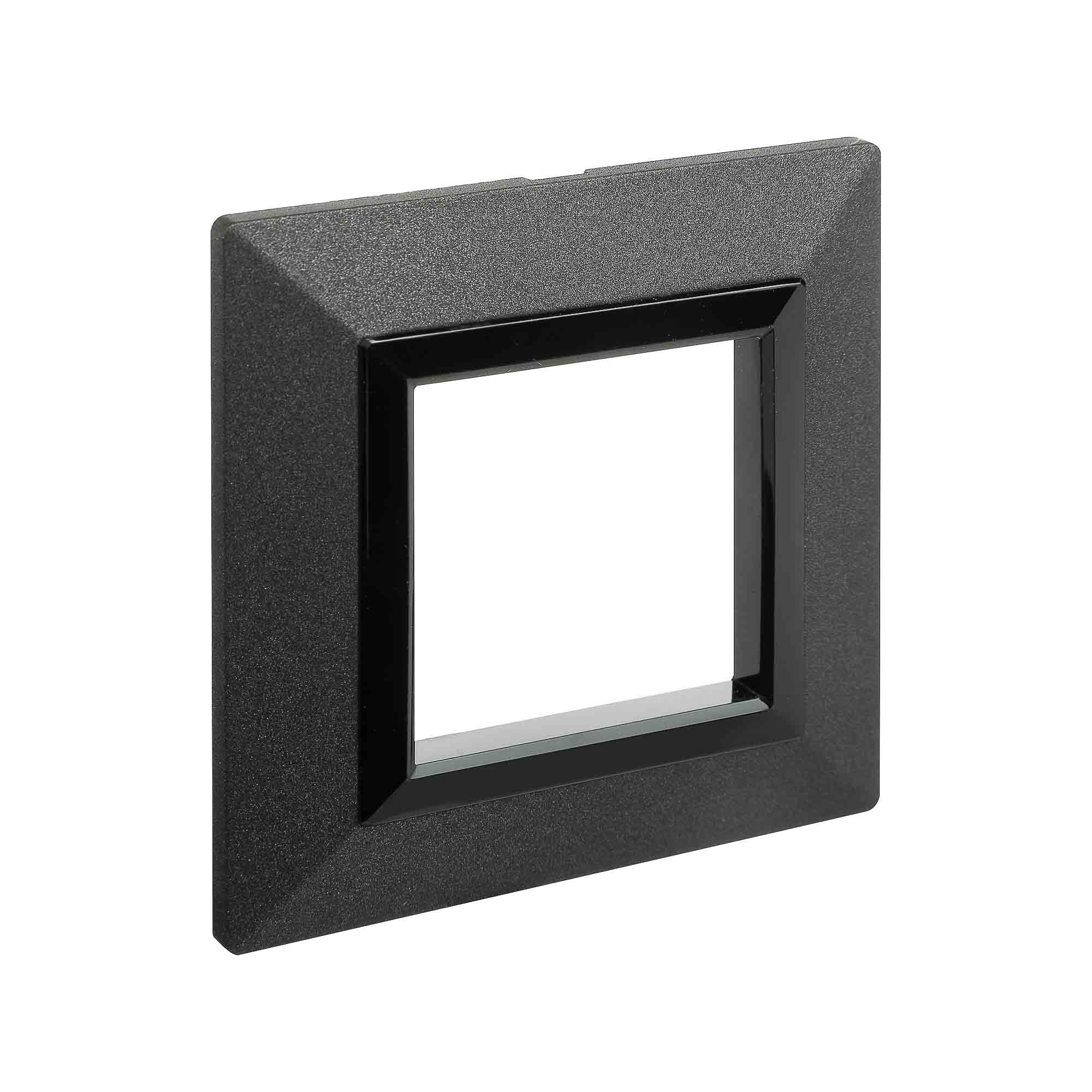 Рамка из металла 1 пост (2 мод.), Avanti, графитовая