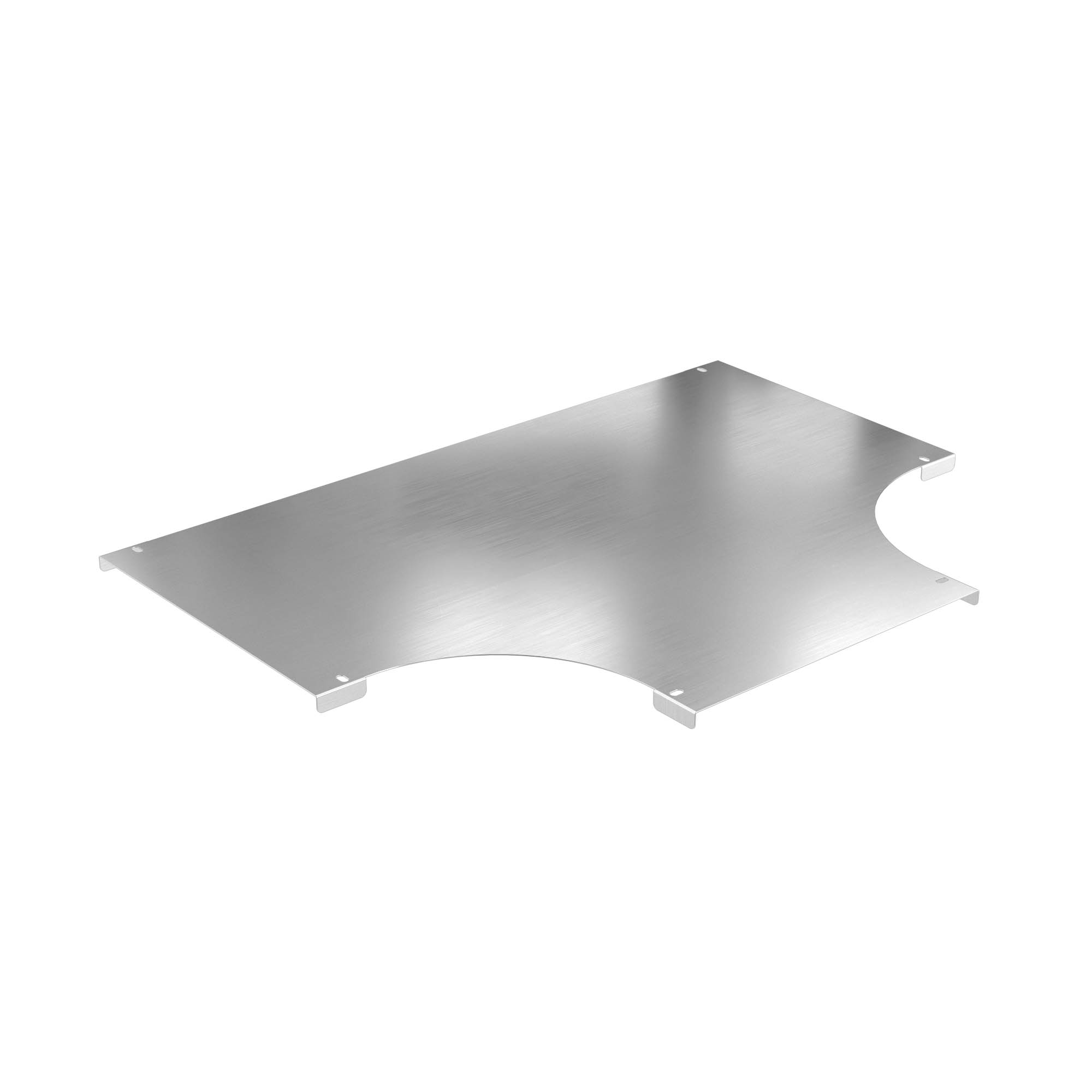 Крышки Крышка на T-образный ответвитель 500, толщ. 2 мм, R300, в комплекте с крепёжными элементами, необходимыми для монтажа, алюминий DKC|ДКС