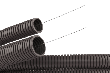 Flexible corrugated polyamide tubes