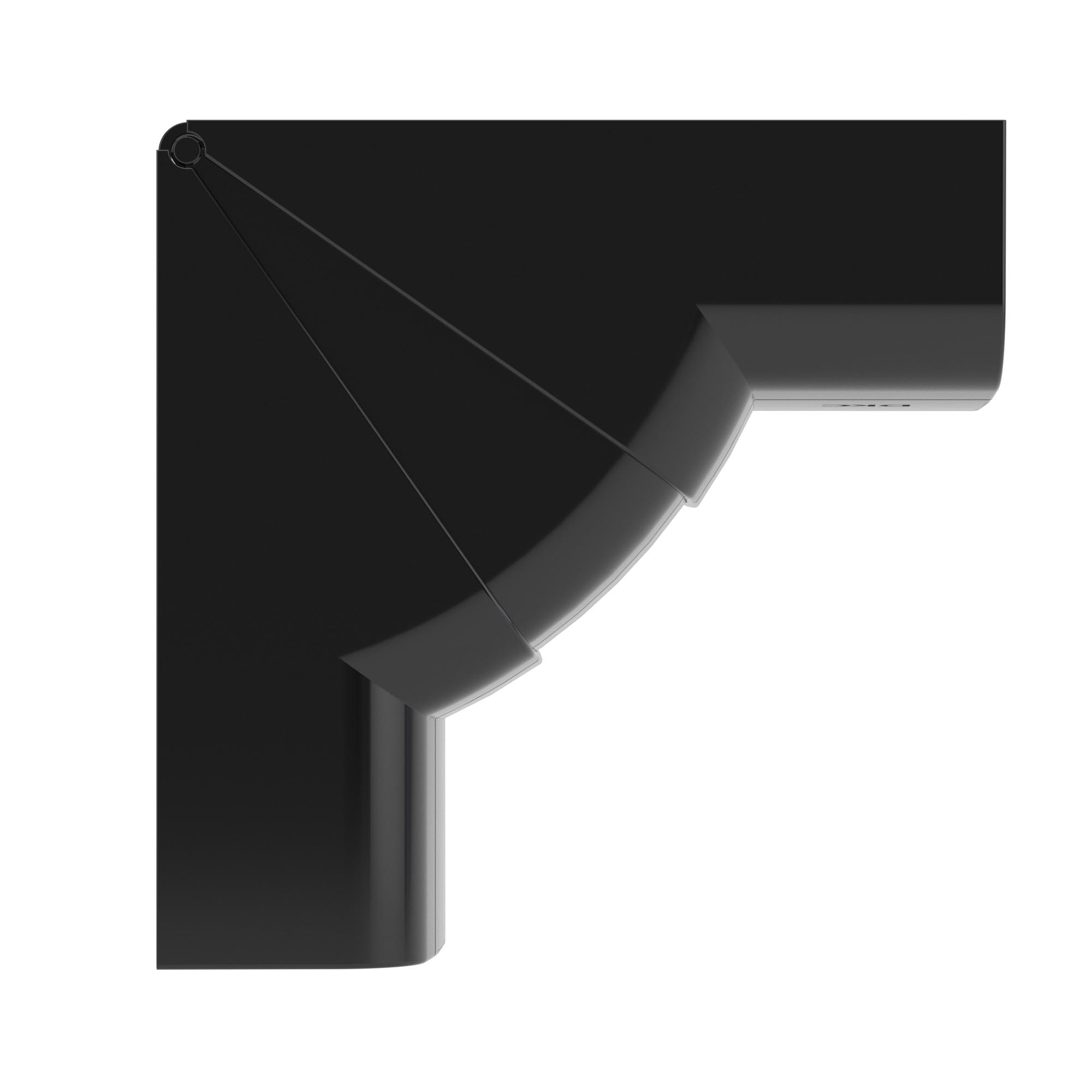 Угол внутренний 90х50 мм, изменяемый черный