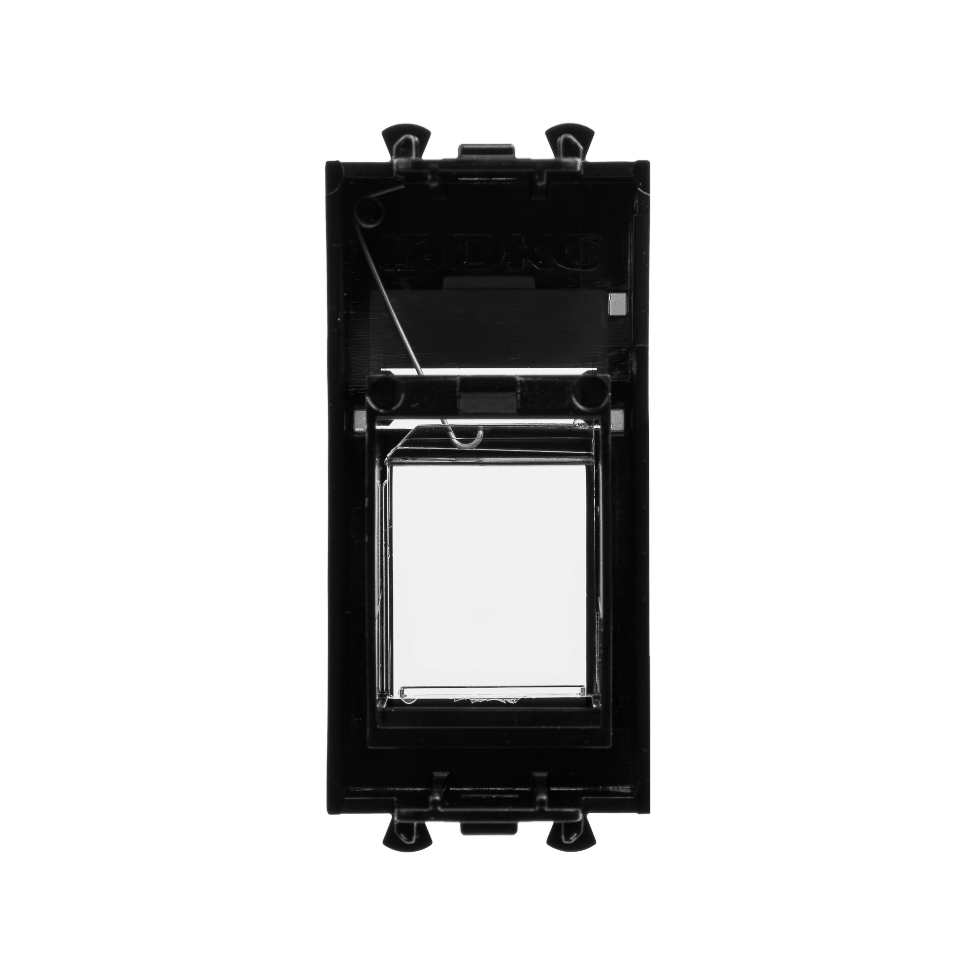 Адаптер для Кейстоун (Keystone), Avanti, черный квадрат, 1 модуль