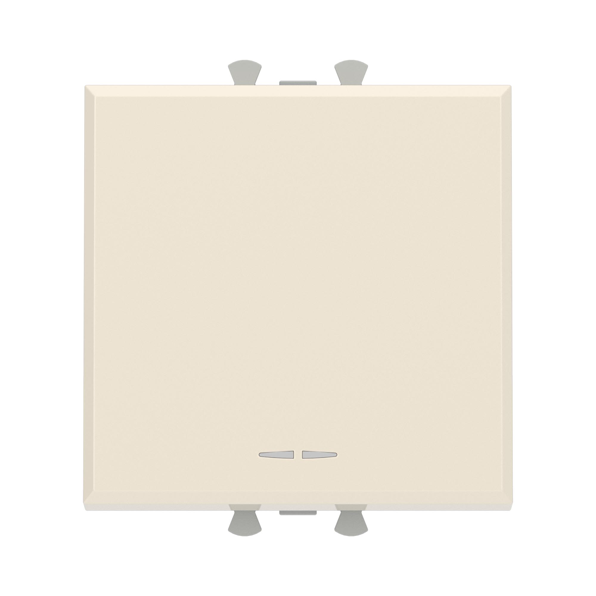 Выключатели, переключатели, инверторы Переключатель одноклавишный модульный, Avanti, ванильная дымка, 2 модуля DKC|ДКС