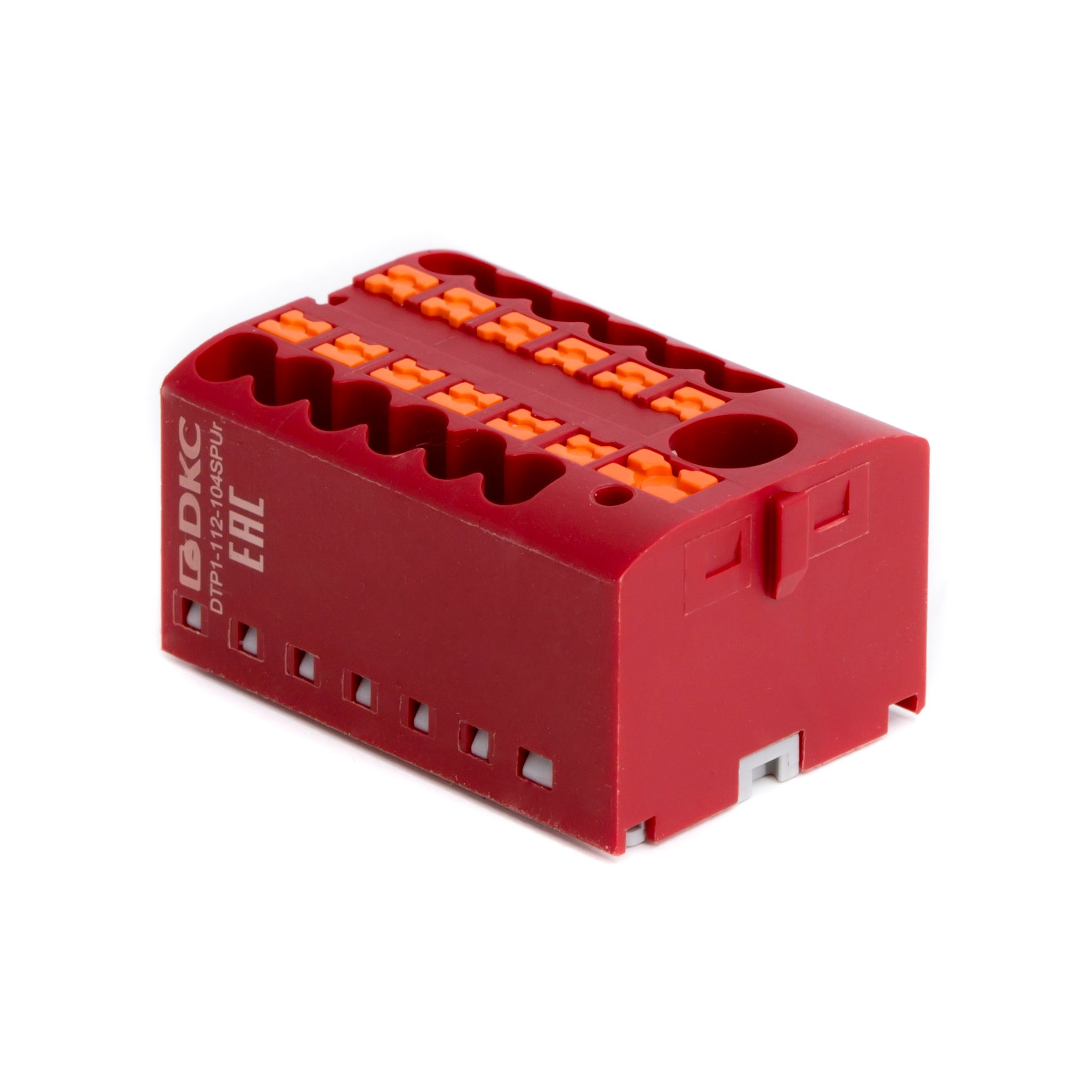 Distribution block, 1/12 4 sq.mm brown