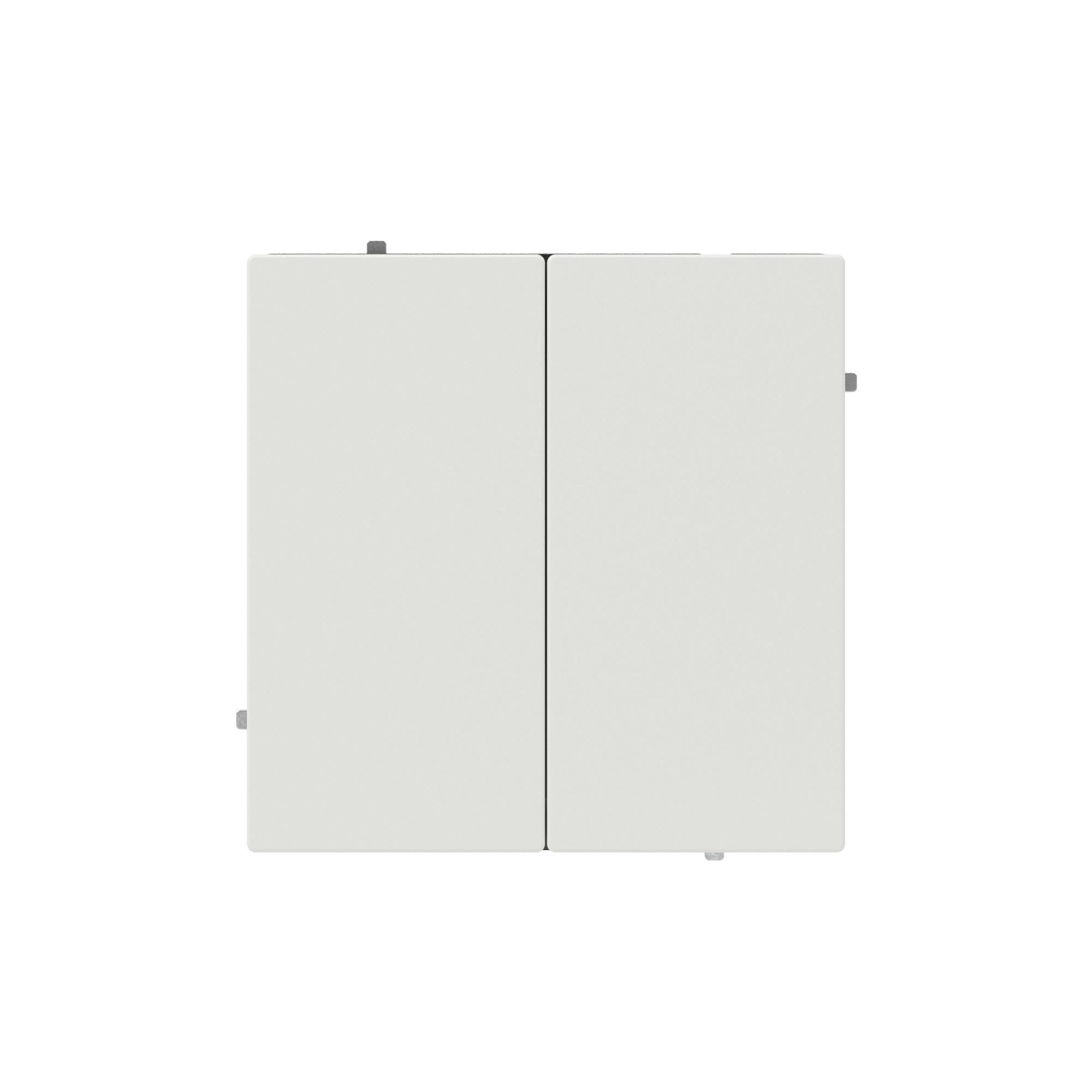 Кнопка двухклавишная, KANT, белый песок