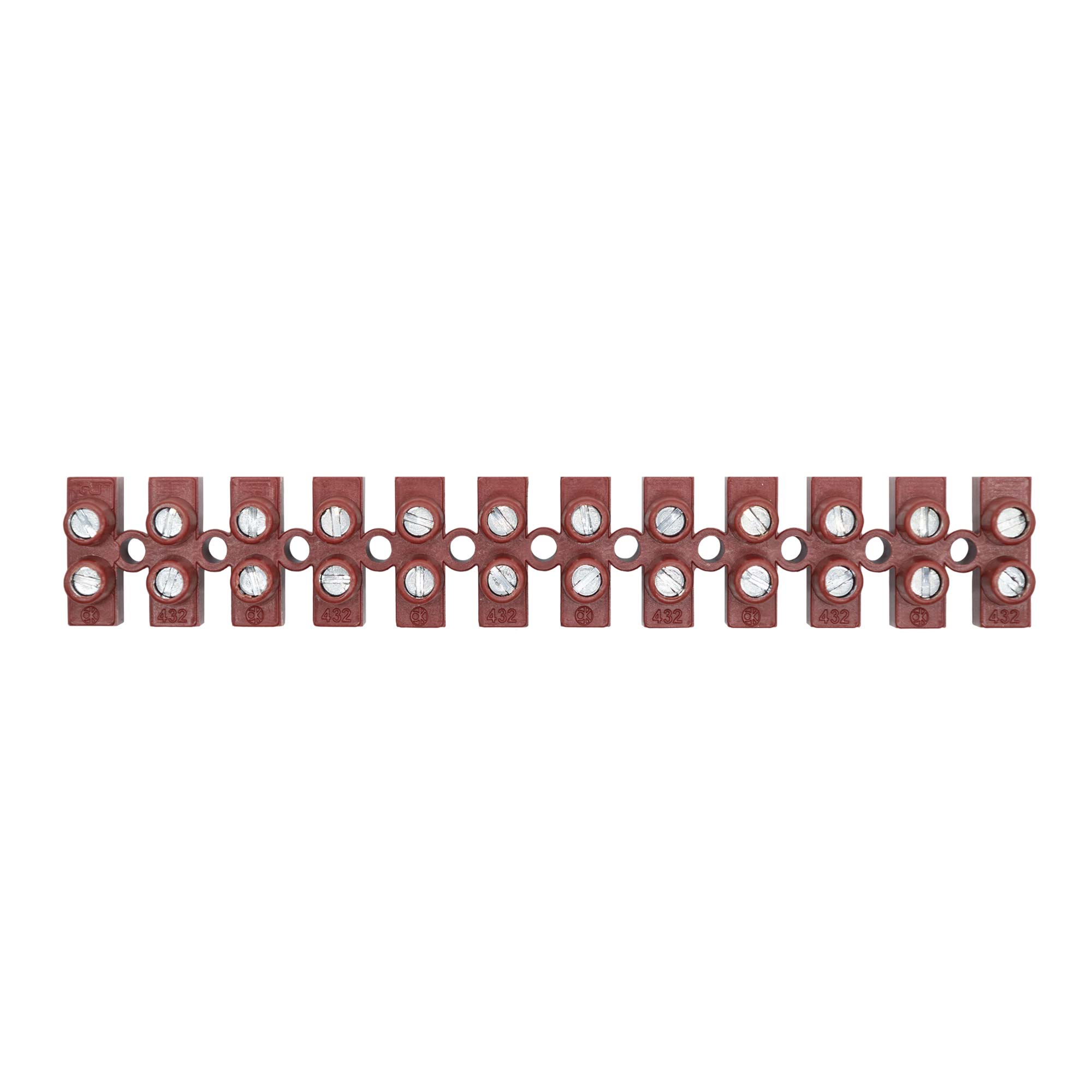 Клеммная колодка из фибергласса, 12 полюсов, 10 кв.мм, 57А