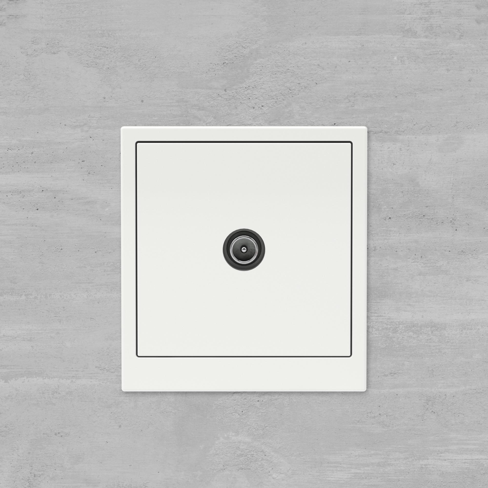 Розетка TV проходная, KANT, белая магнолия