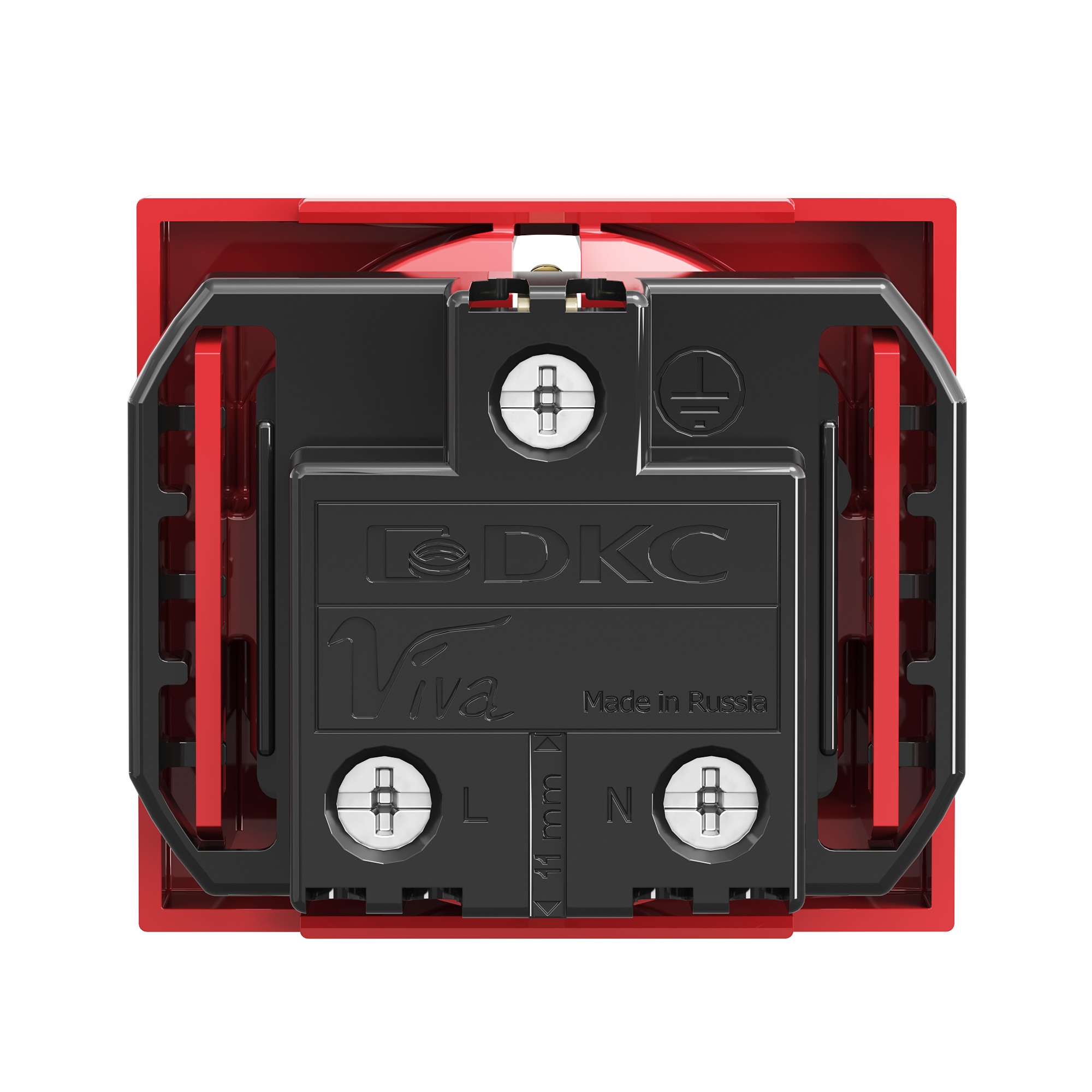 Розетка силовая 2Р+Е, со шторками, ЭУИ Вива (Viva)