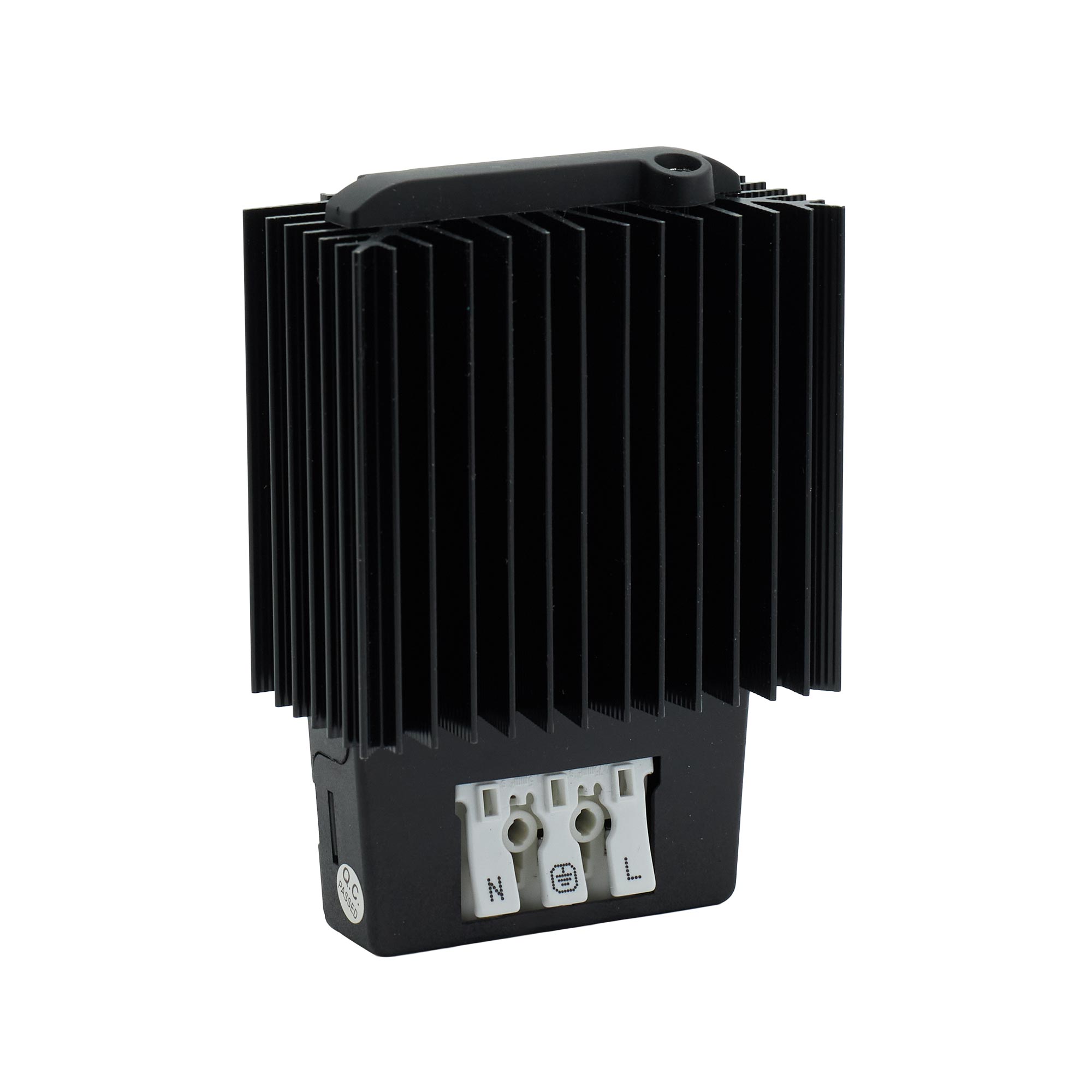 Heater in black aluminum case 50 W, 48 V DC