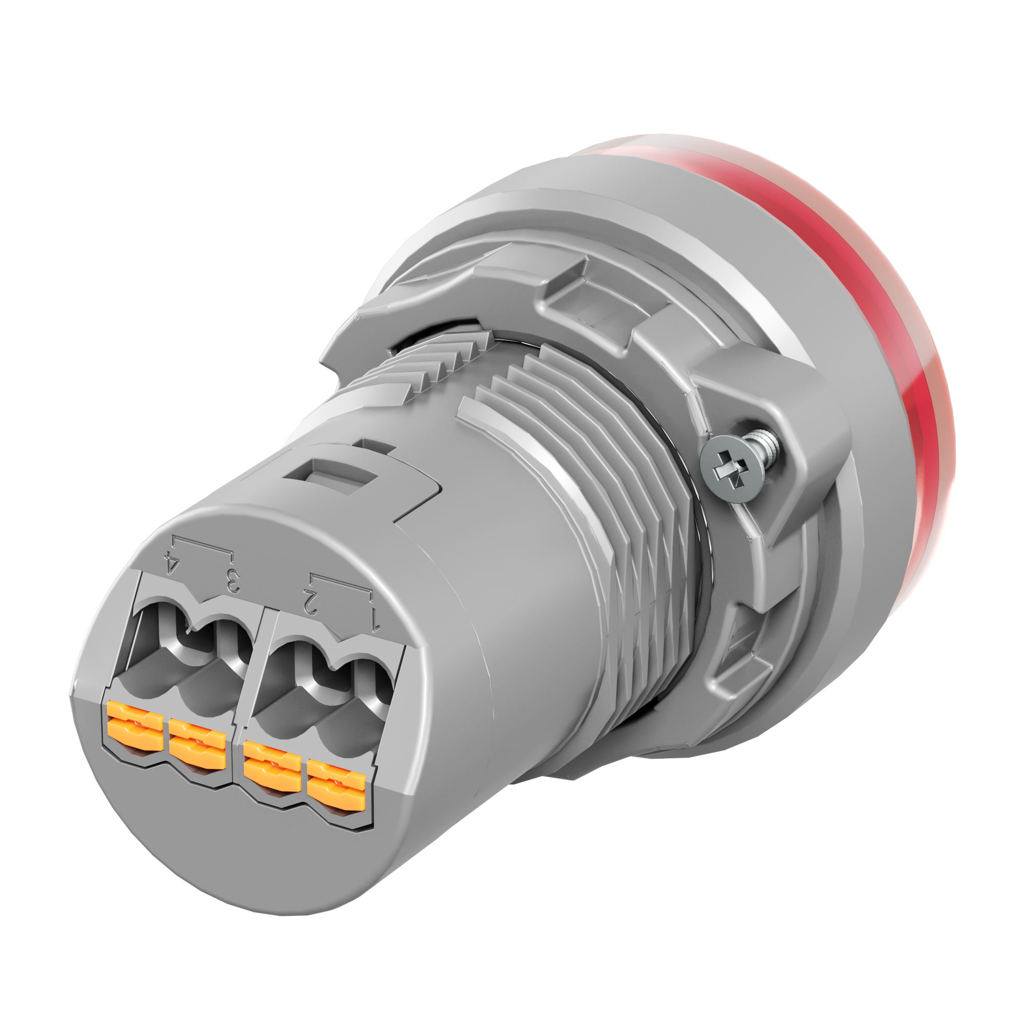 Сигнальная лампа со встроенным диодом 9-24В, красная, зажим Push-In