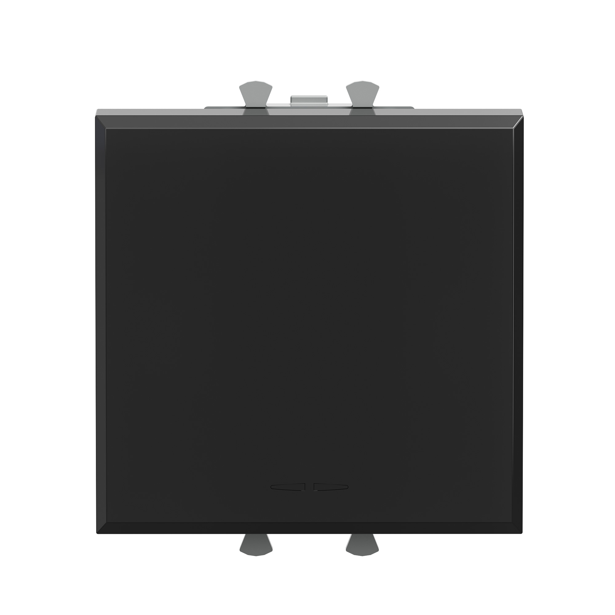 Кнопки Кнопка одноклавишная модульная, Avanti, черный квадрат, 2 модуля DKC|ДКС