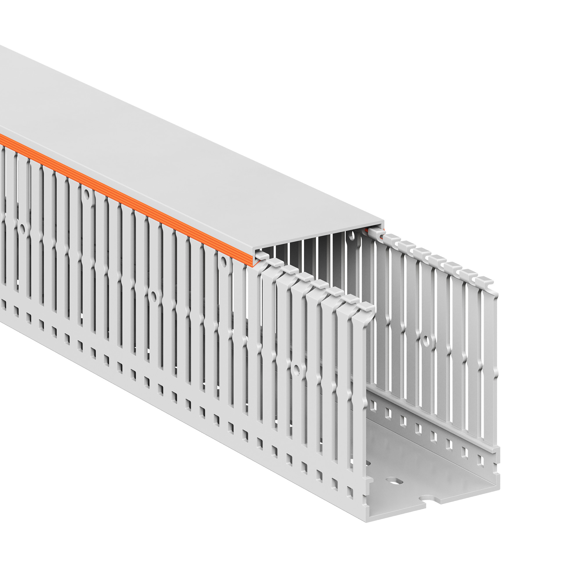 Короб перфорированный RLHF6 60x80, без галогенов, светло-серый