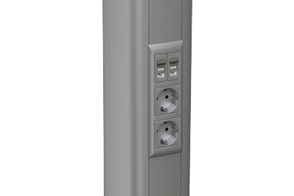 Aluminium telescopic columns