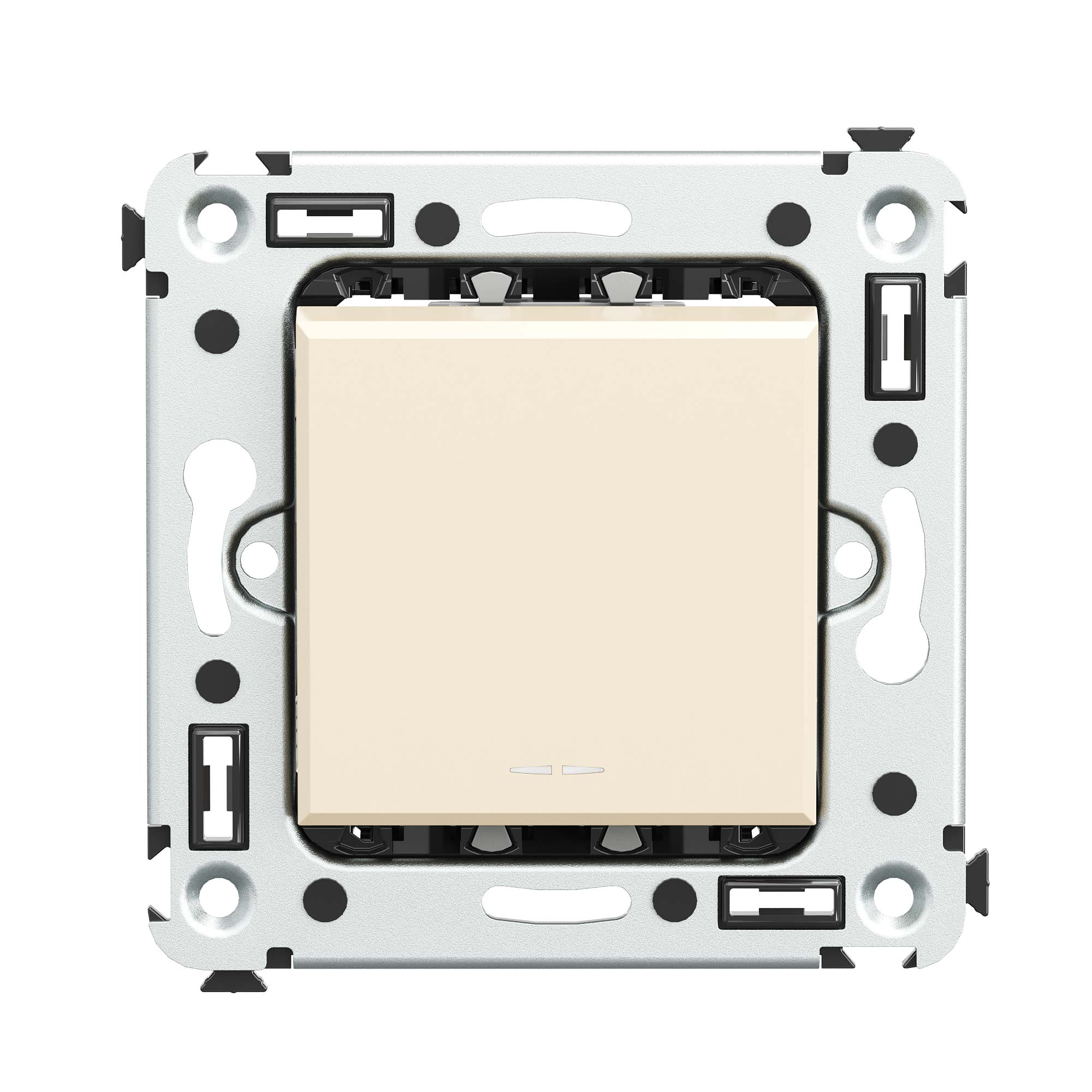 Выключатели, переключатели, инверторы Выключатель одноклавишный в стену, Avanti, ванильная дымка DKC|ДКС