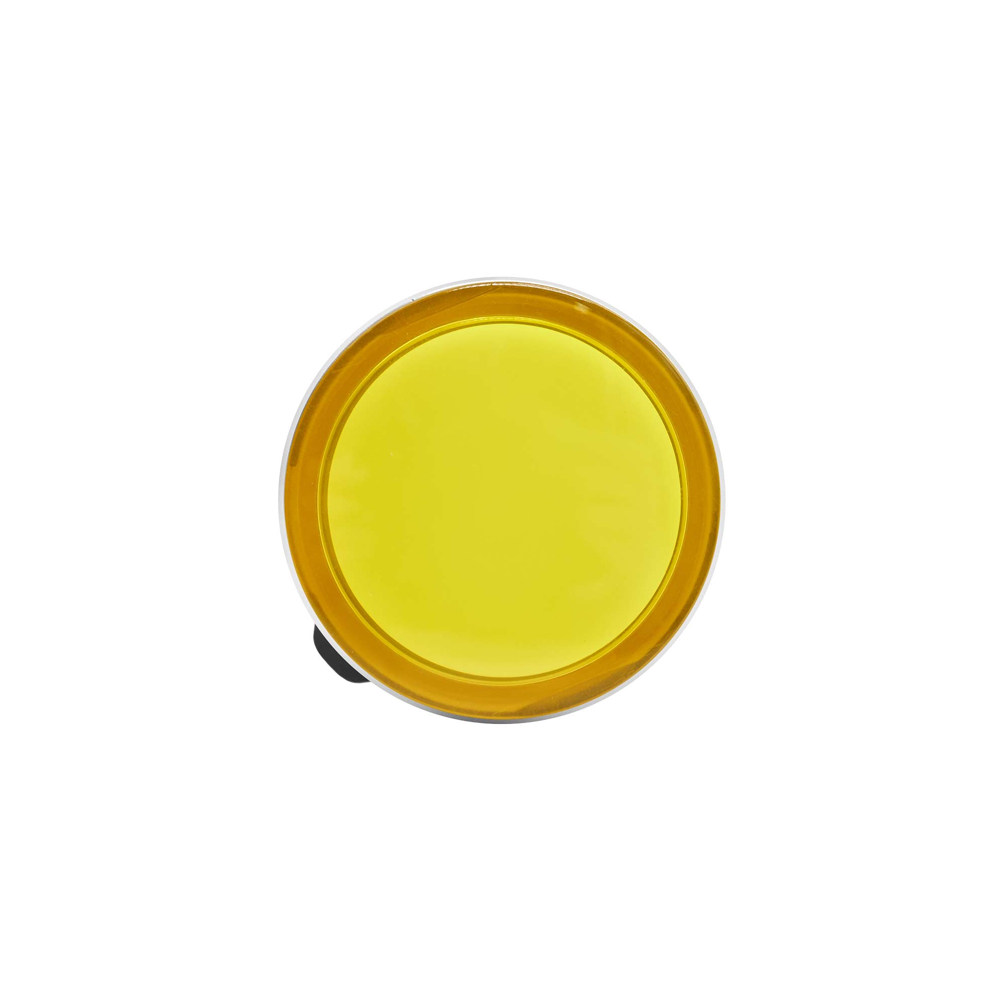 Сигнальная лампа со встроенным диодом 9-24В, желтая, алюминиевое кольцо, зажим Plug-In