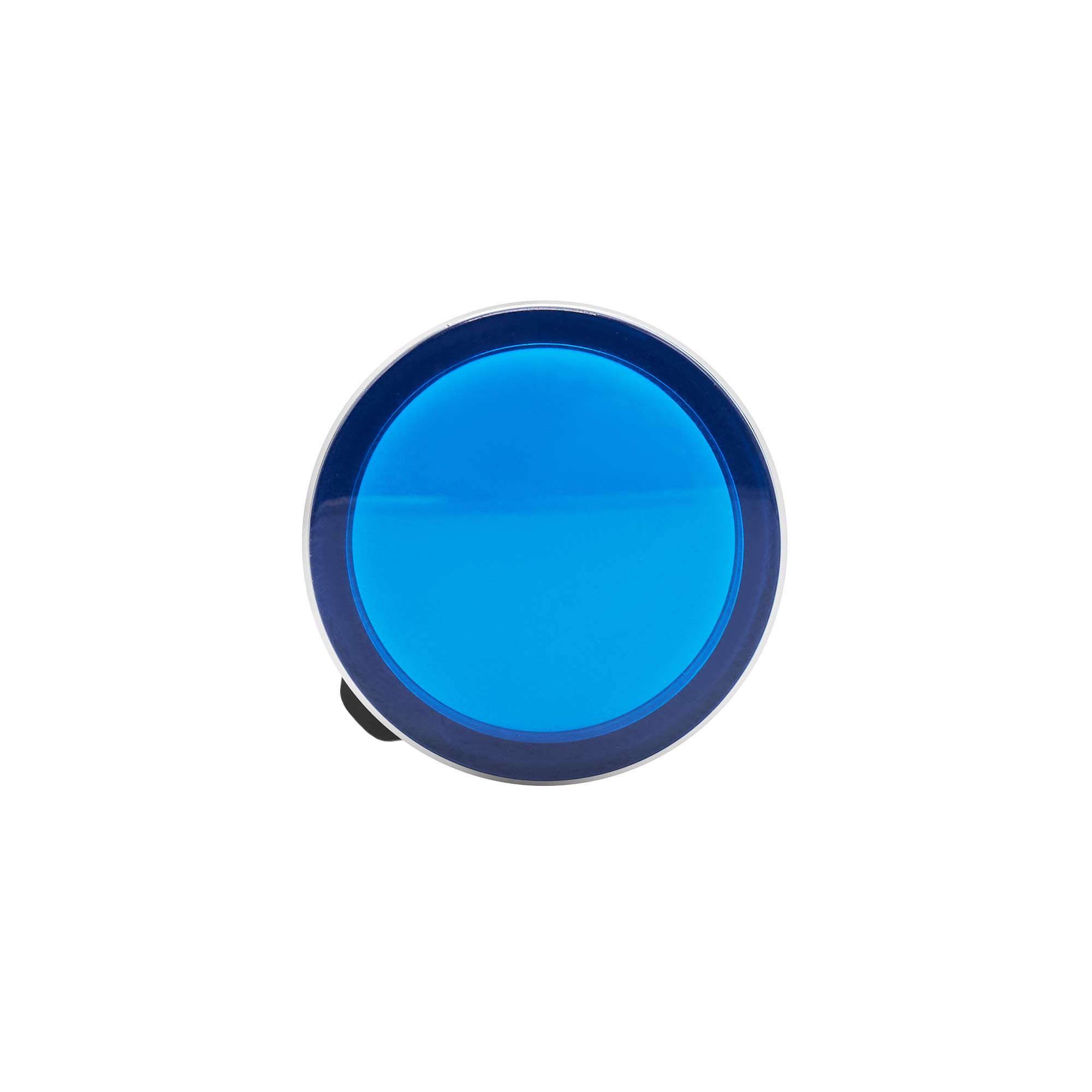 Сигнальная лампа со встроенным диодом 9-24В, синяя, алюминиевое кольцо, зажим Plug-In