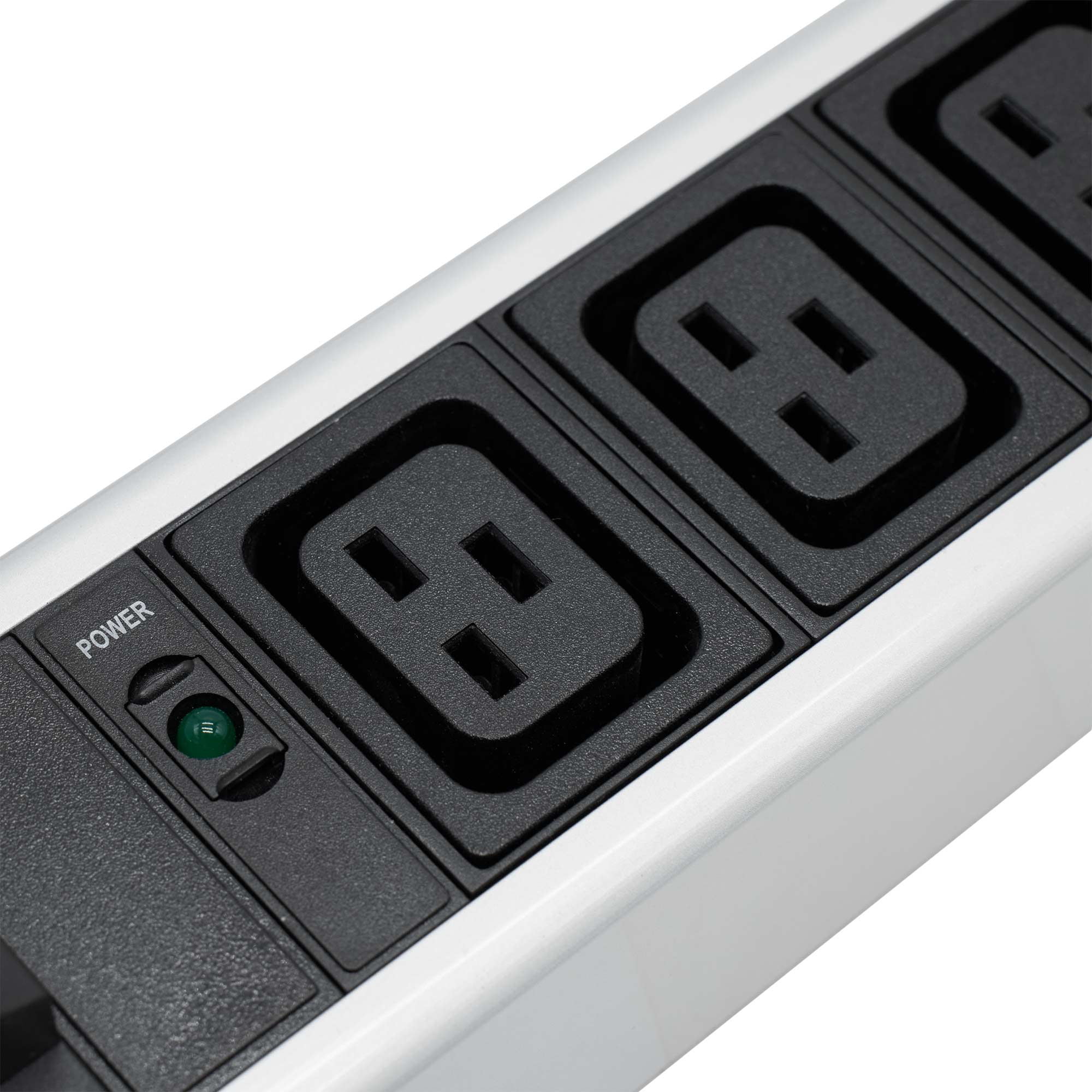 Блок распределения питания (PDU) 0U 16A с индикацией и автоматом, 1P Вых:12 C19, Вх:С20