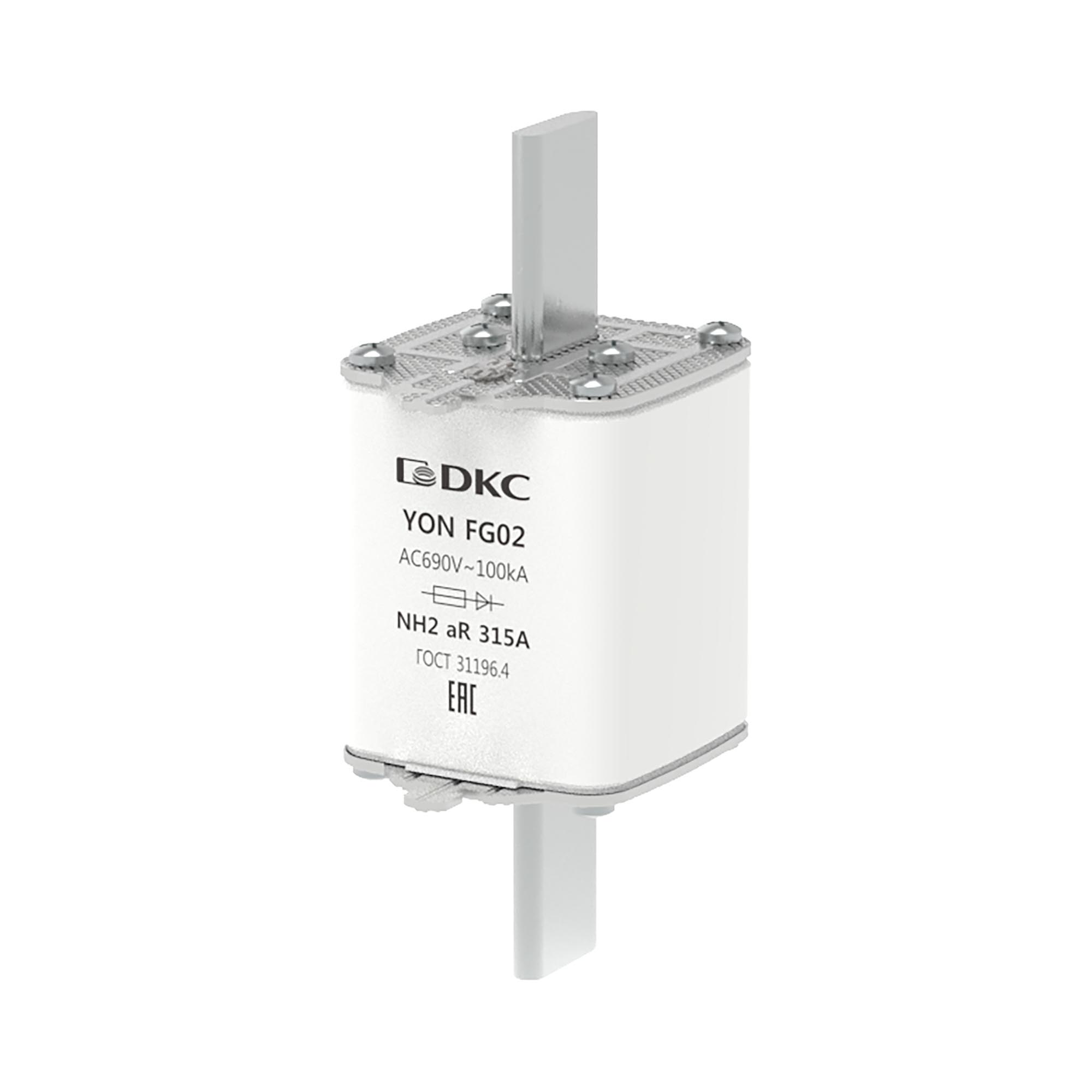 Предохранитель YON ножевого типа FG2 315А 690V характеристика aR