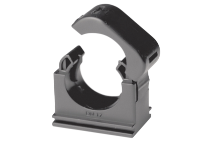 Tube support with clip