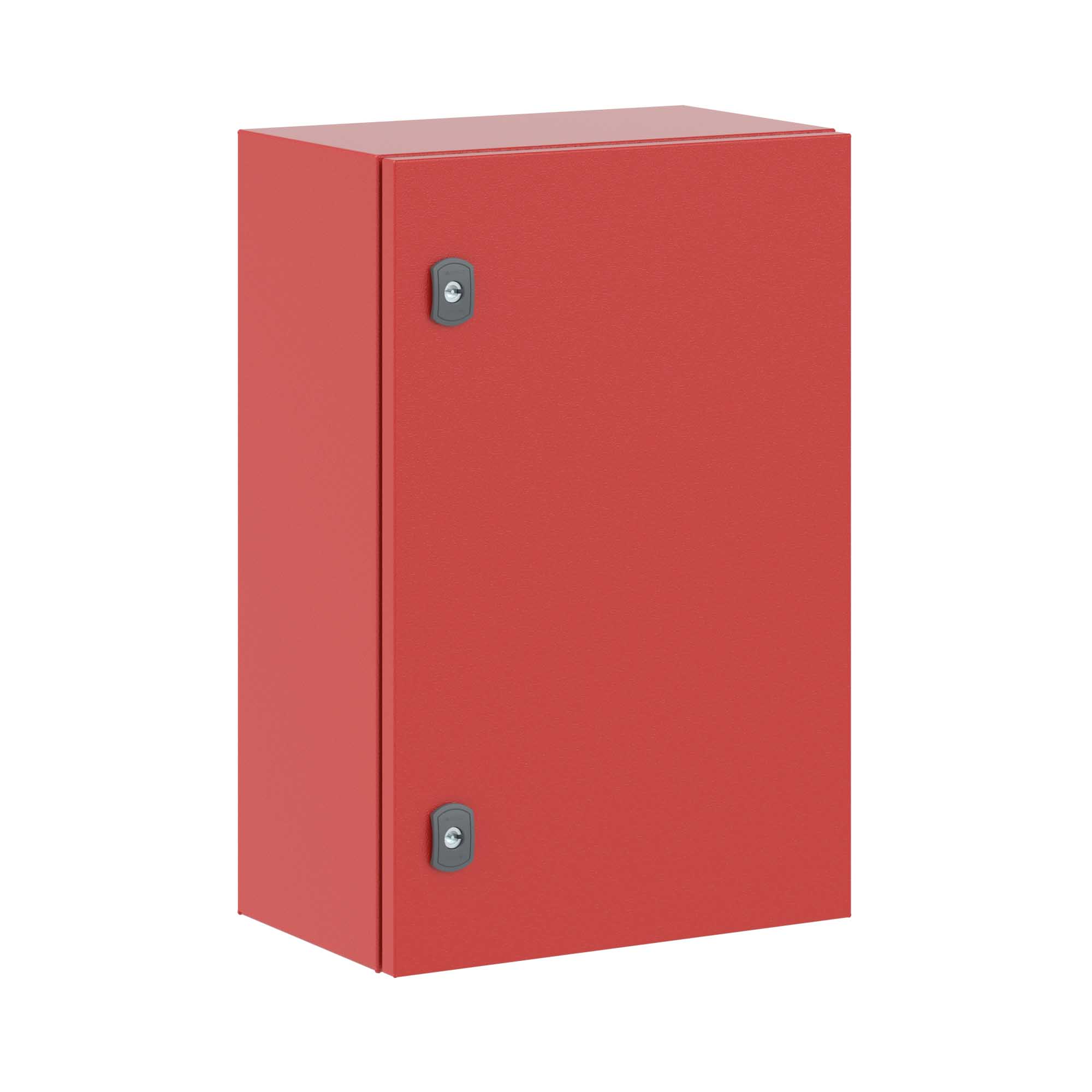 Корпуса навесные ST со сплошной дверью и с МП, красный цвет RAL3020 Корпус навесной ST с М/П ВxШxГ 600x400x250 мм, RAL3020, IP66 DKC|ДКС