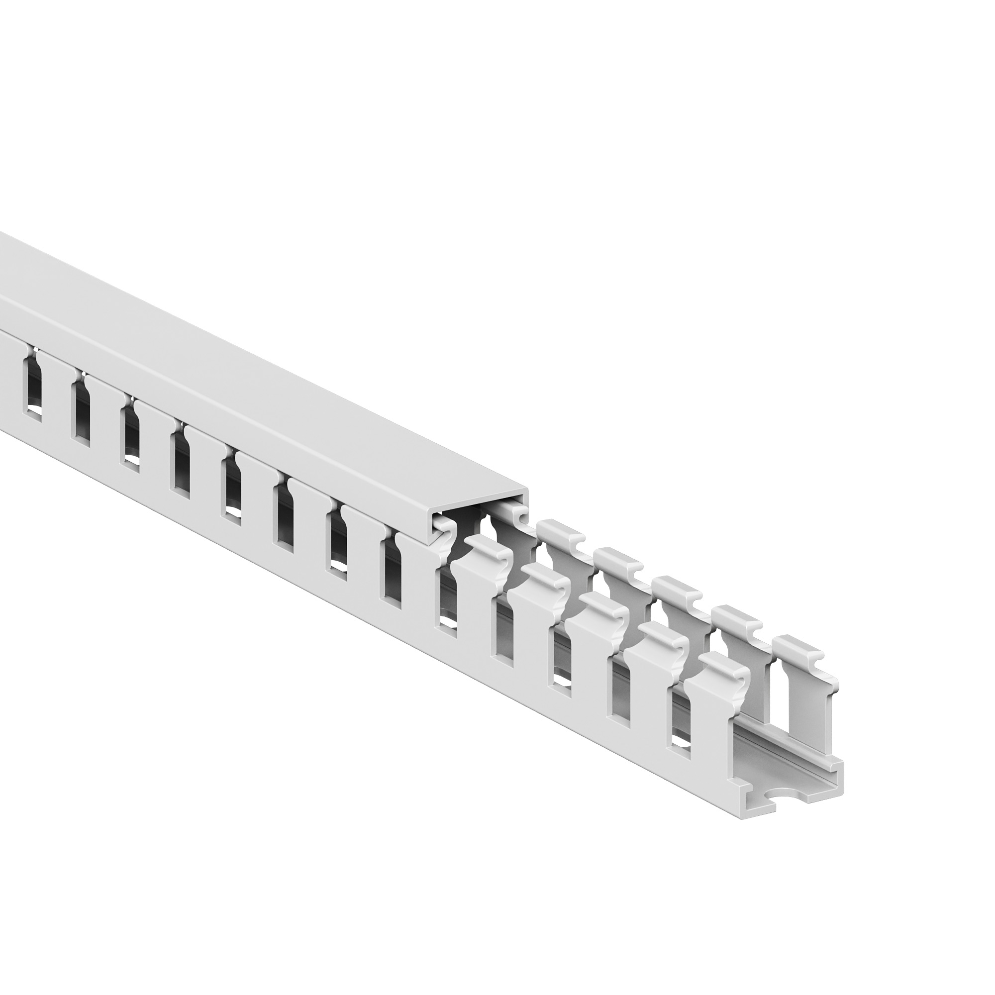 Короб перфорированный, серый RL75 15x18