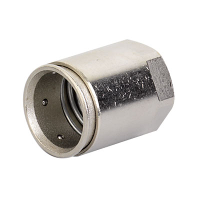 Straight metric female thread connector metal rigid tube - box DN 25mm, М25х1,5, stainless steel AISI 316L