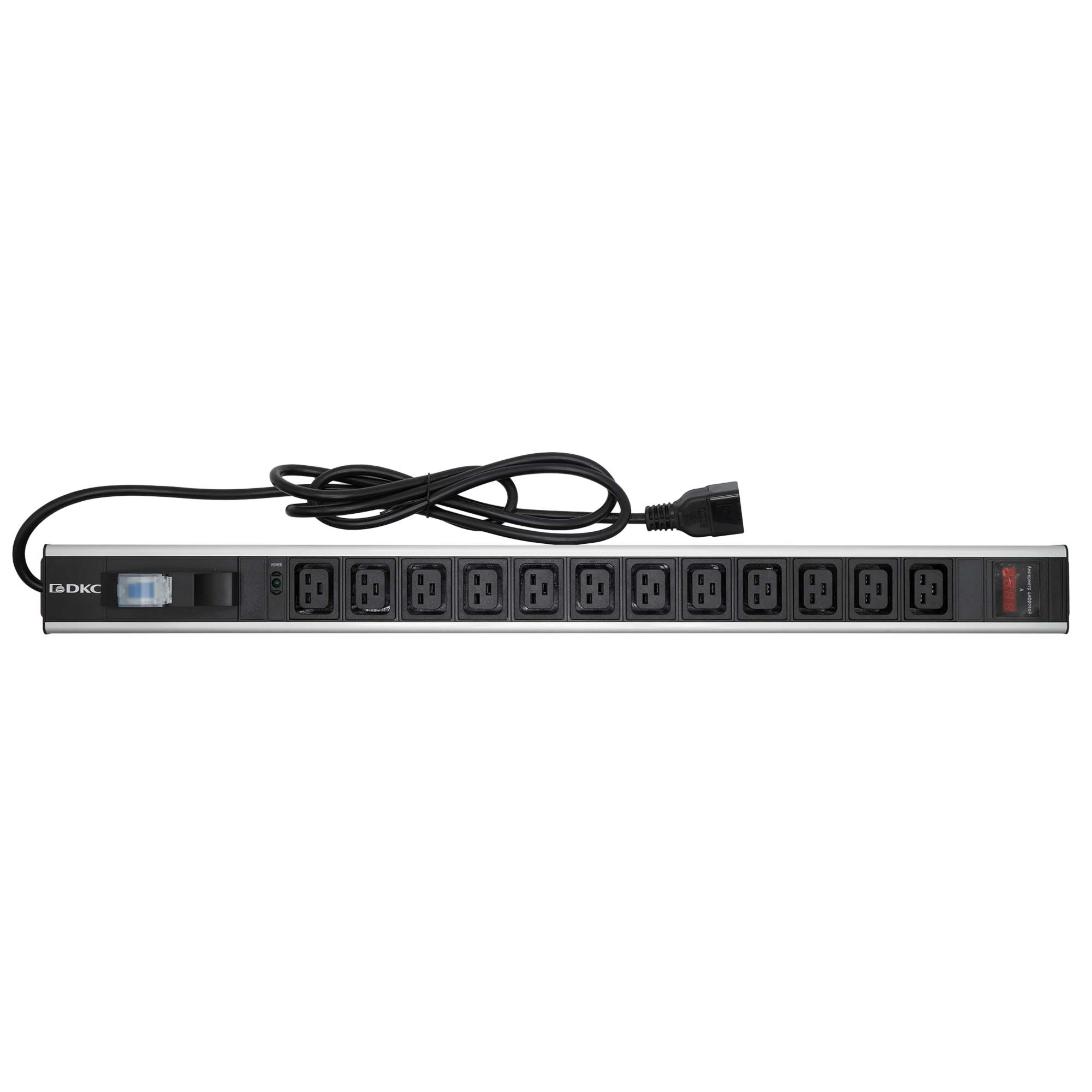PDU 0U 16A MCB 1P, Indication, Output:12ХC19 Input:С20x2m