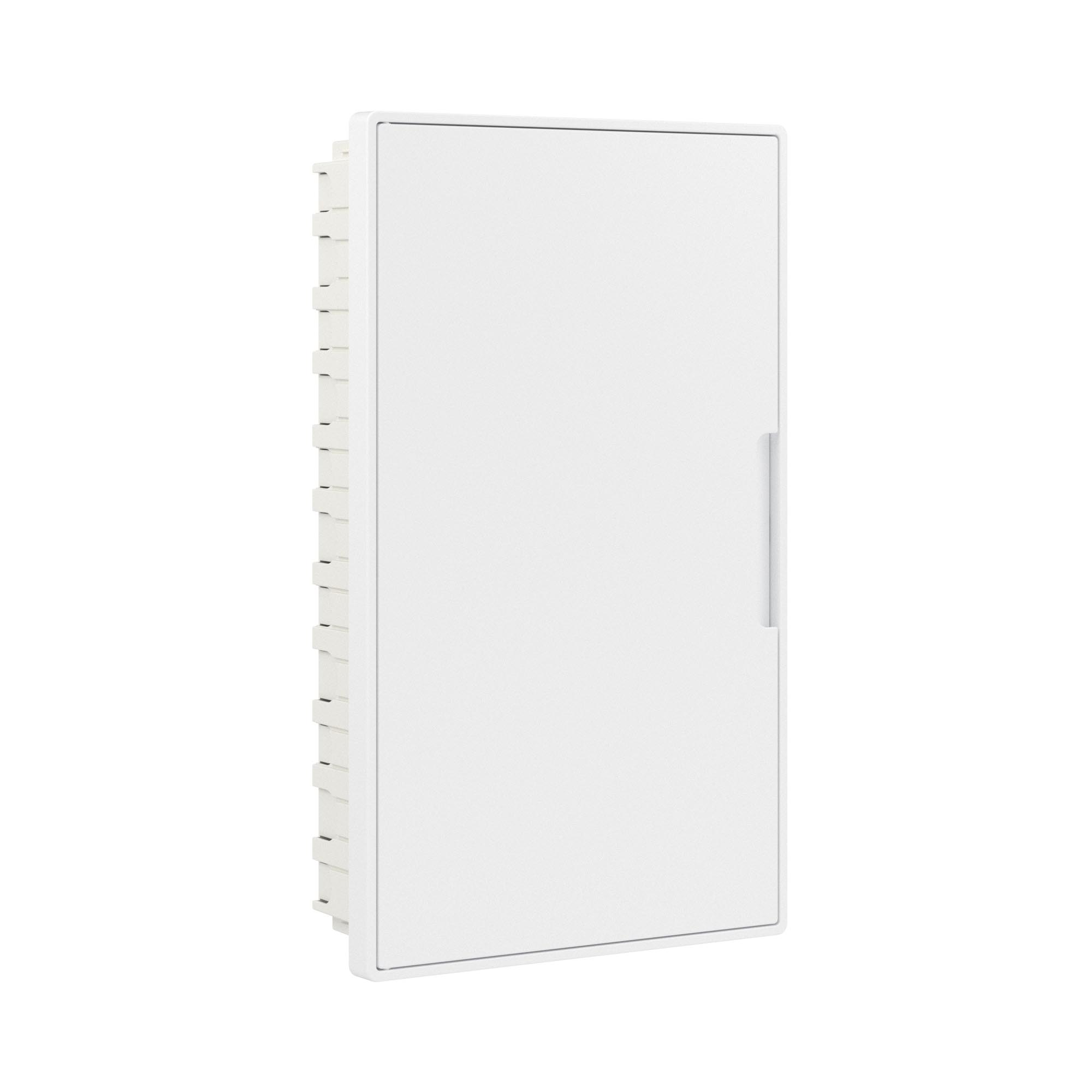 Модульные щитки "Фрейм" (FRAME) встраиваемые Щиток 36 мод встраиваемый слаботочный Фрейм (FRAME), белый, с белой дверцей, с монтажной платой, с 2 розетками (арт. 45005) и 2 коробками(арт. 10033) DKC|ДКС